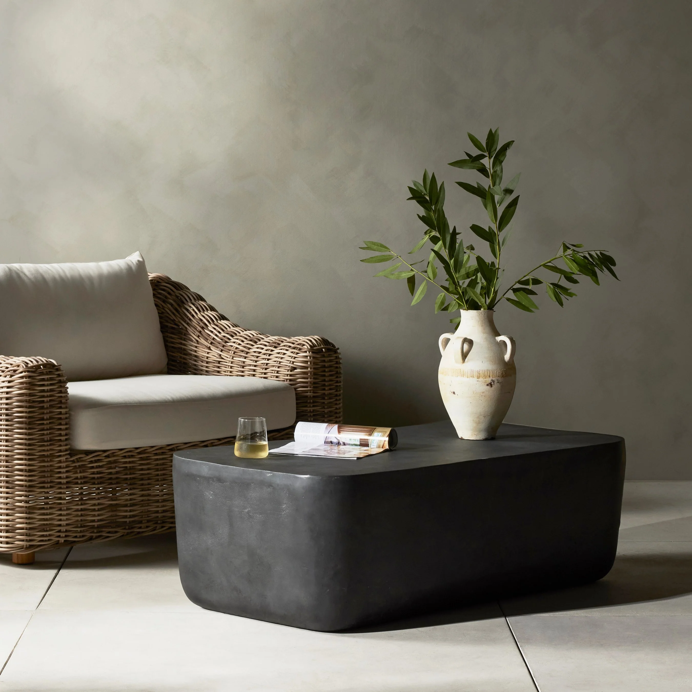 Basil Outdoor Rectangular Coffee Table - Image 15