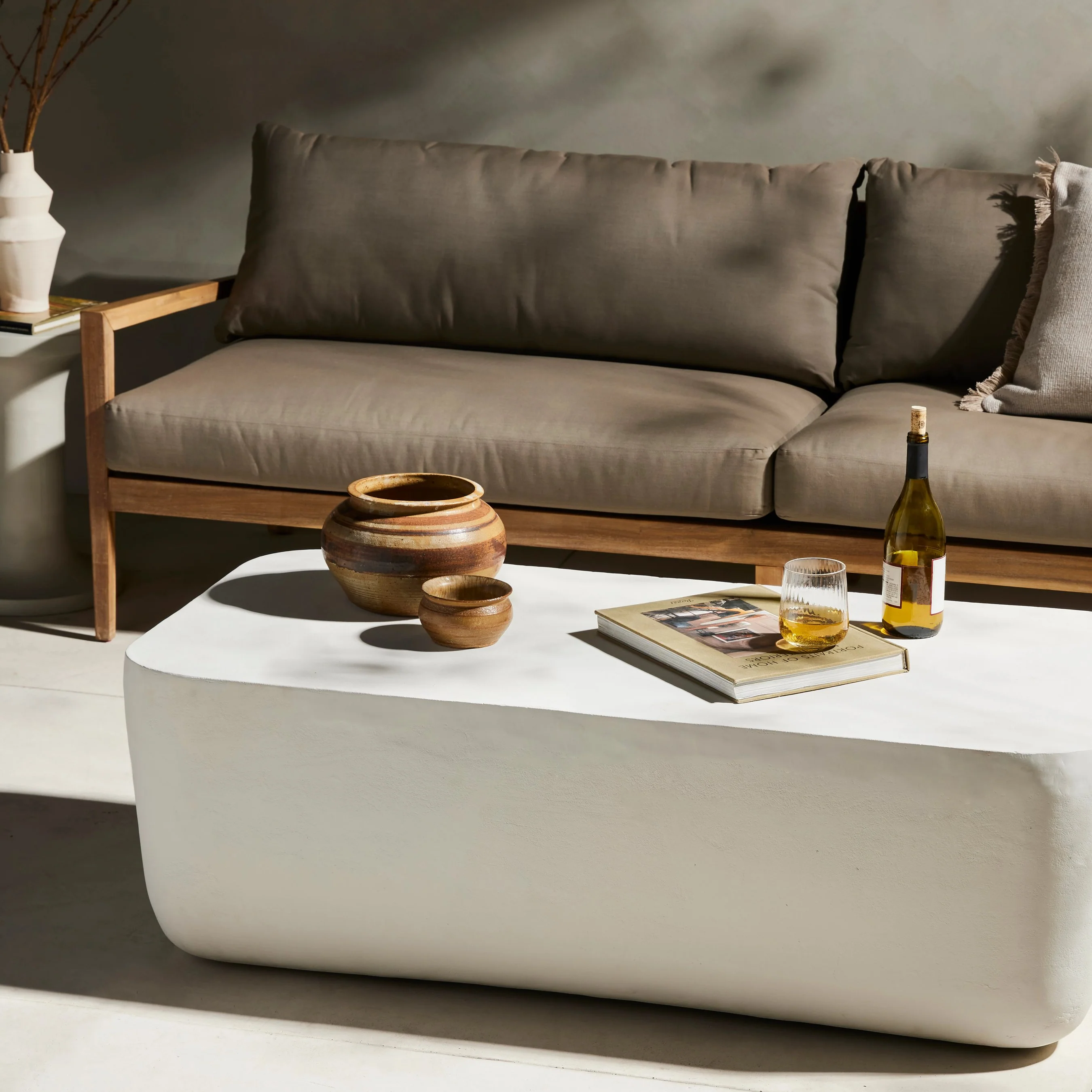 Basil Outdoor Rectangular Coffee Table - Image 16