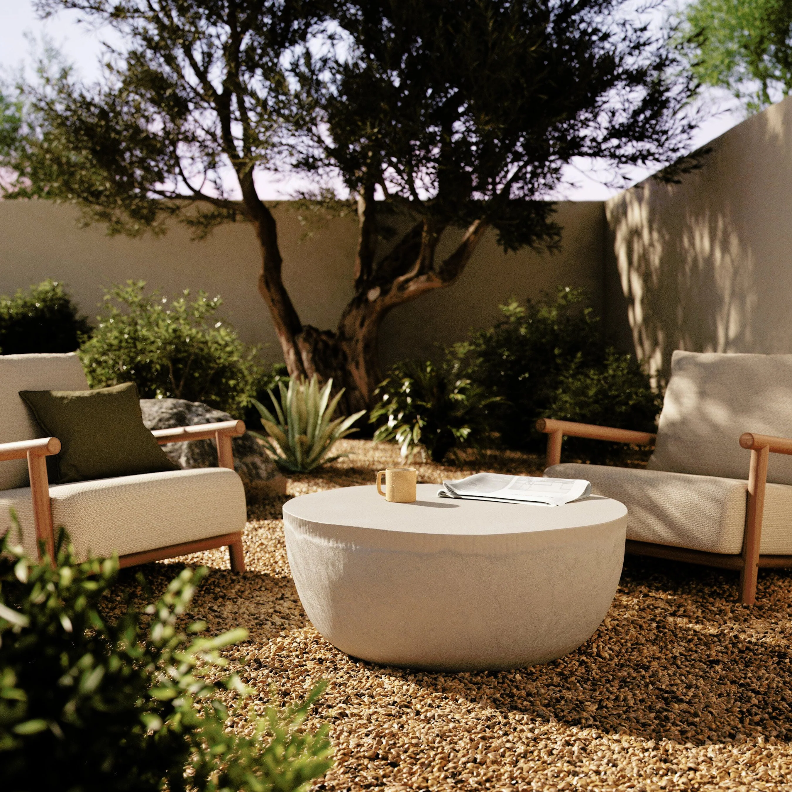 Basil Outdoor Round Coffee Table - Image 20