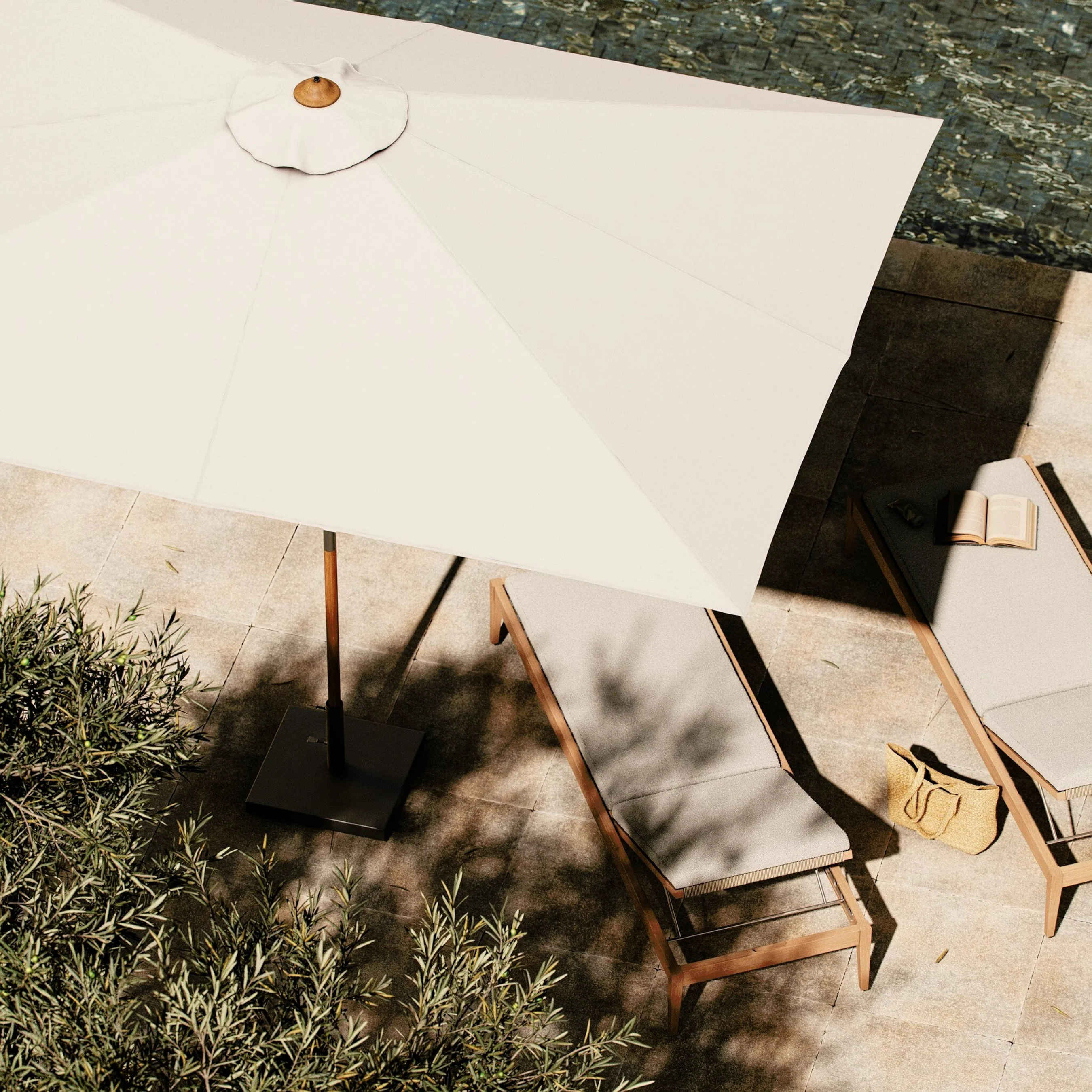 Baska Outdoor Rectangular Umbrella - Image 34