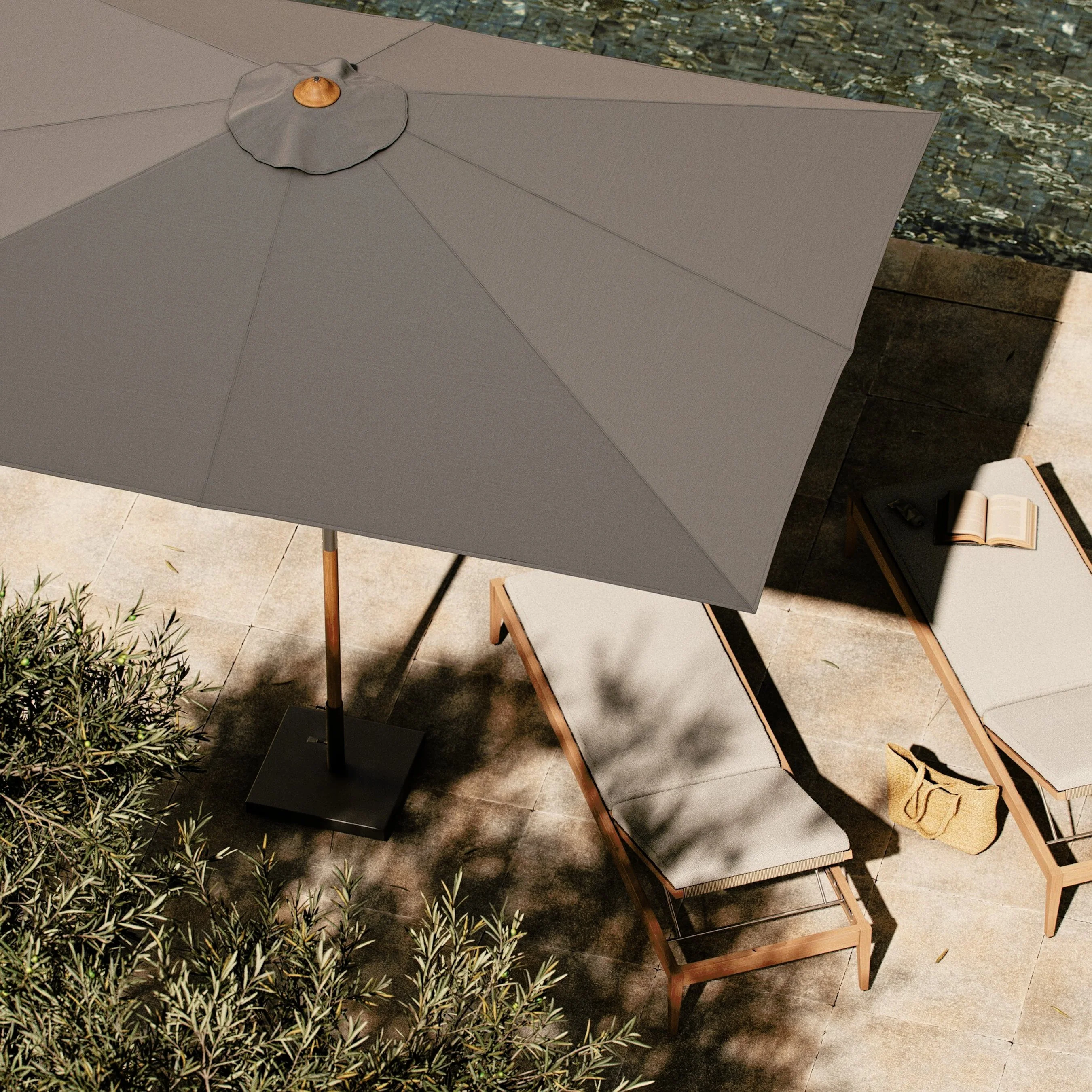 Baska Outdoor Rectangular Umbrella - Image 35