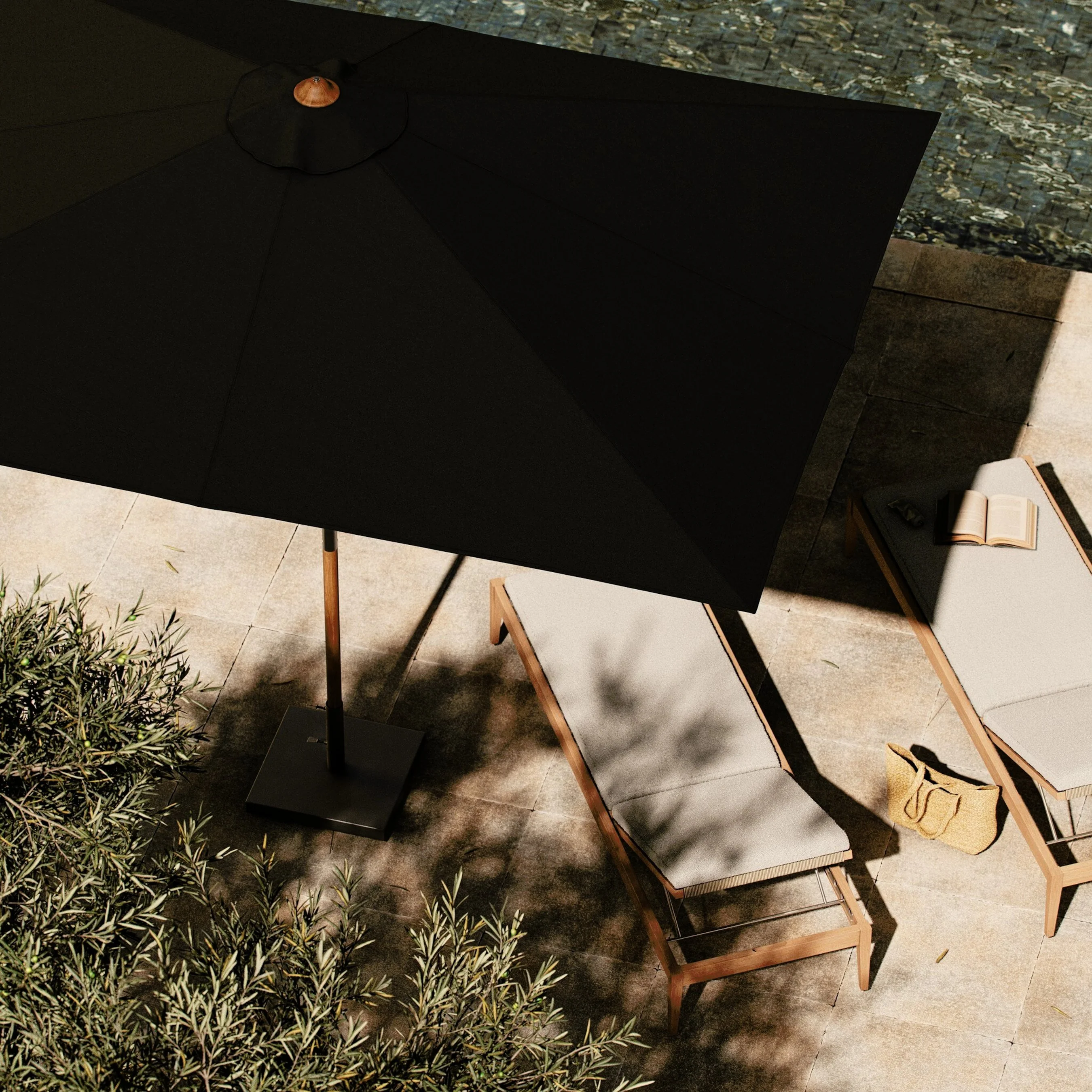 Baska Outdoor Rectangular Umbrella - Image 36