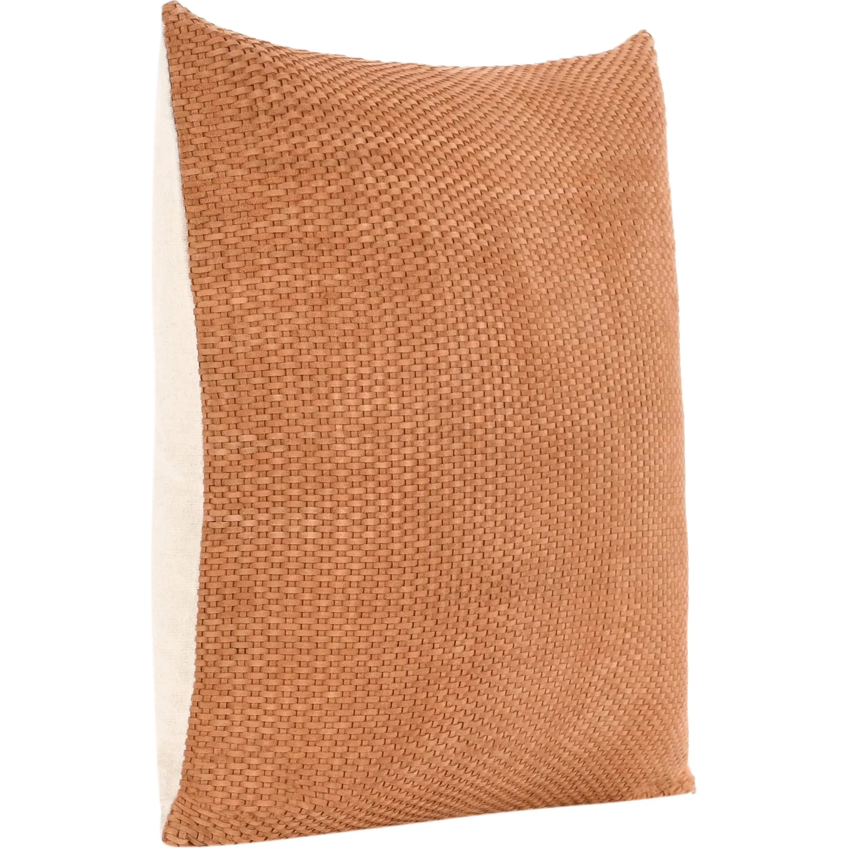 Bassinet Genuine Suede Leather Throw Pillow - Image 2