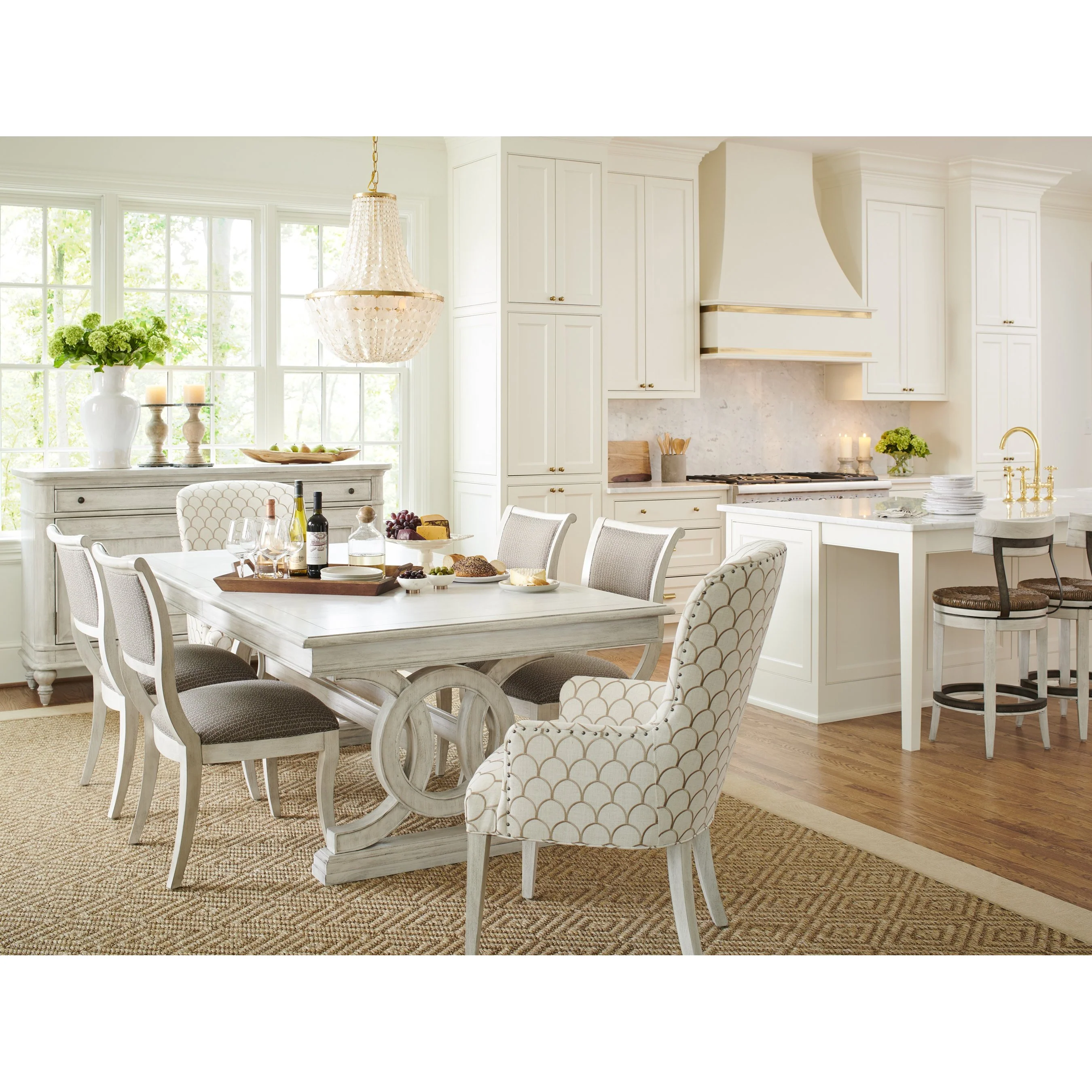 Baxter Oyster White Arm Chair - Image 3
