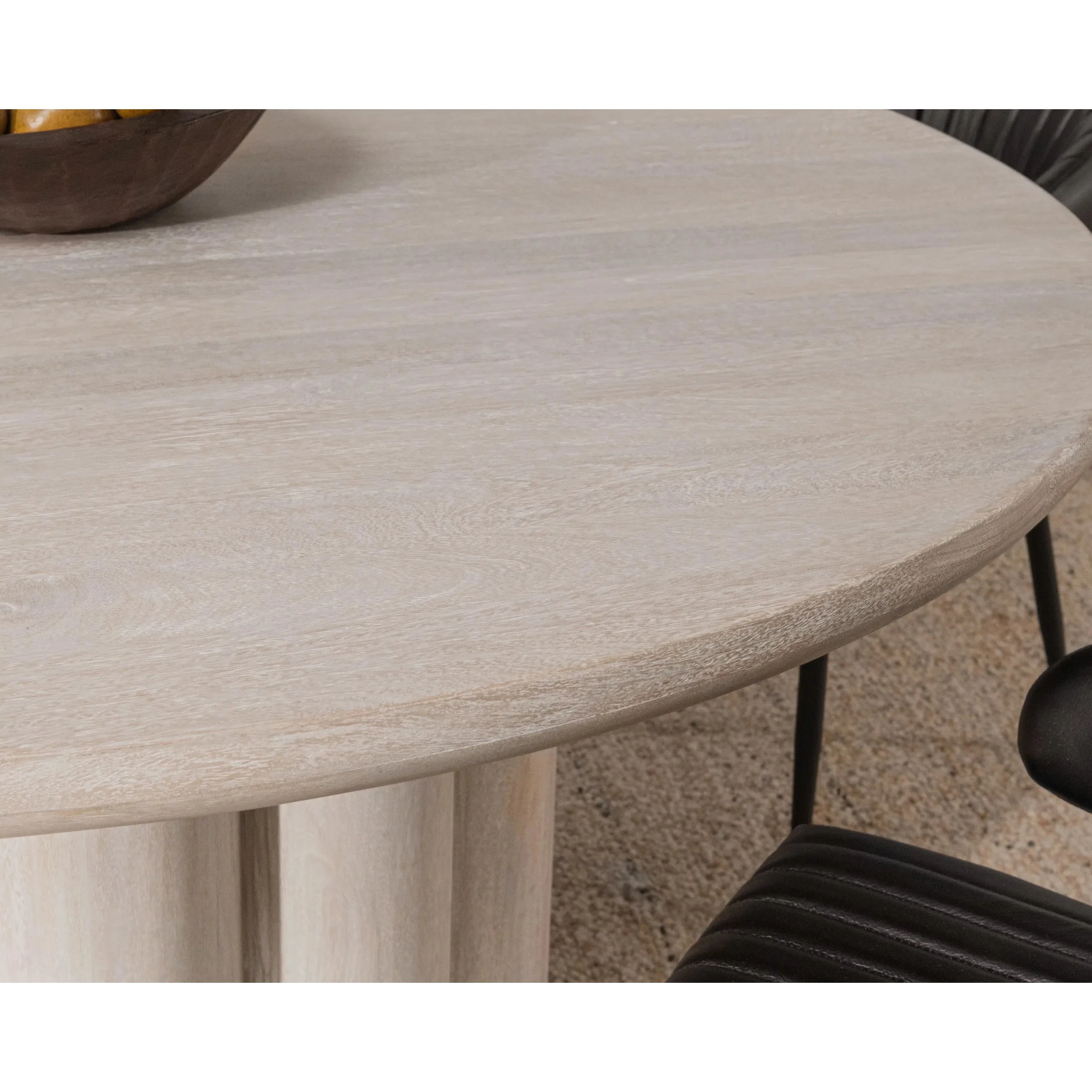 Beau Mango Wood Round Dining Table - Image 6