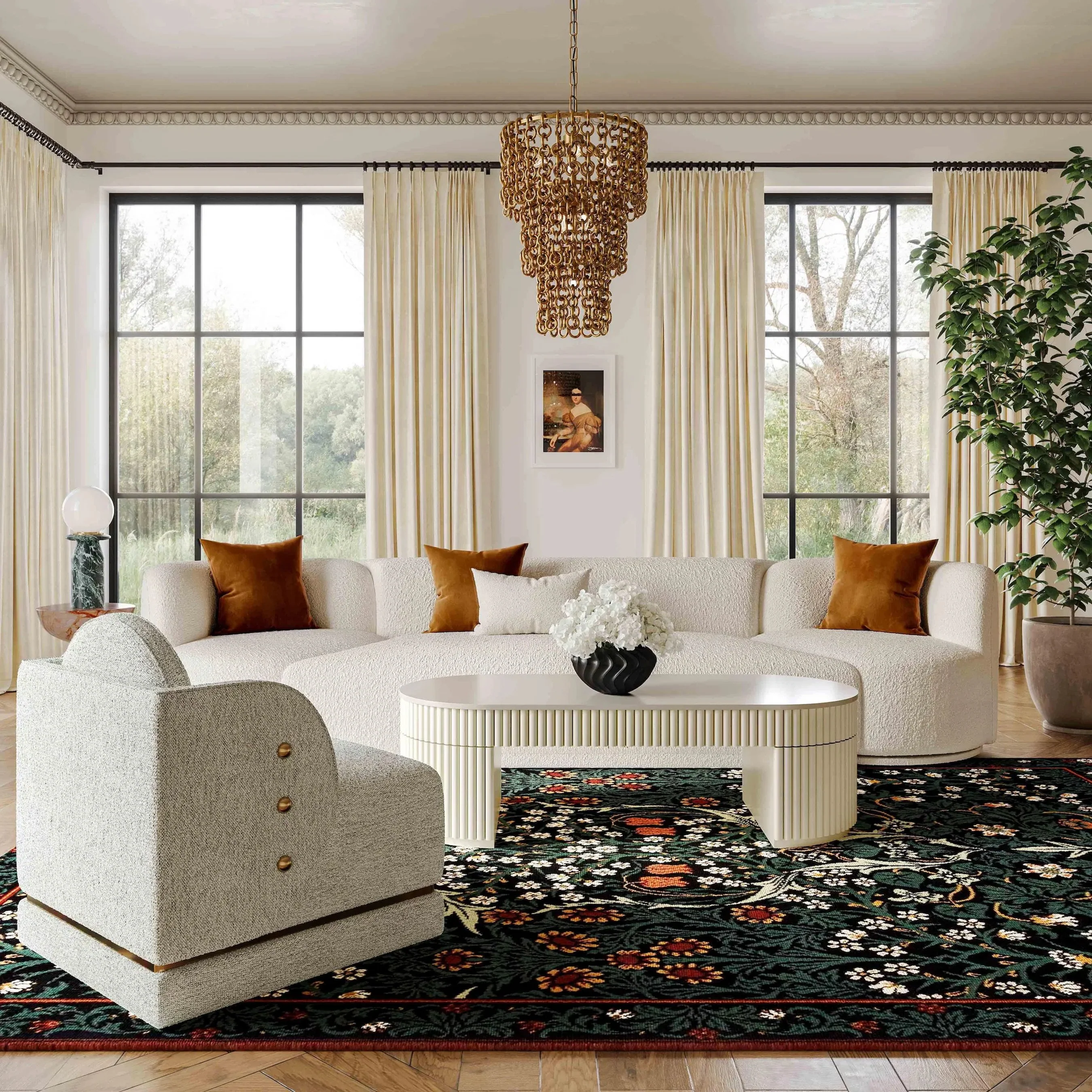 Bella Oval Coffee Table - Image 9