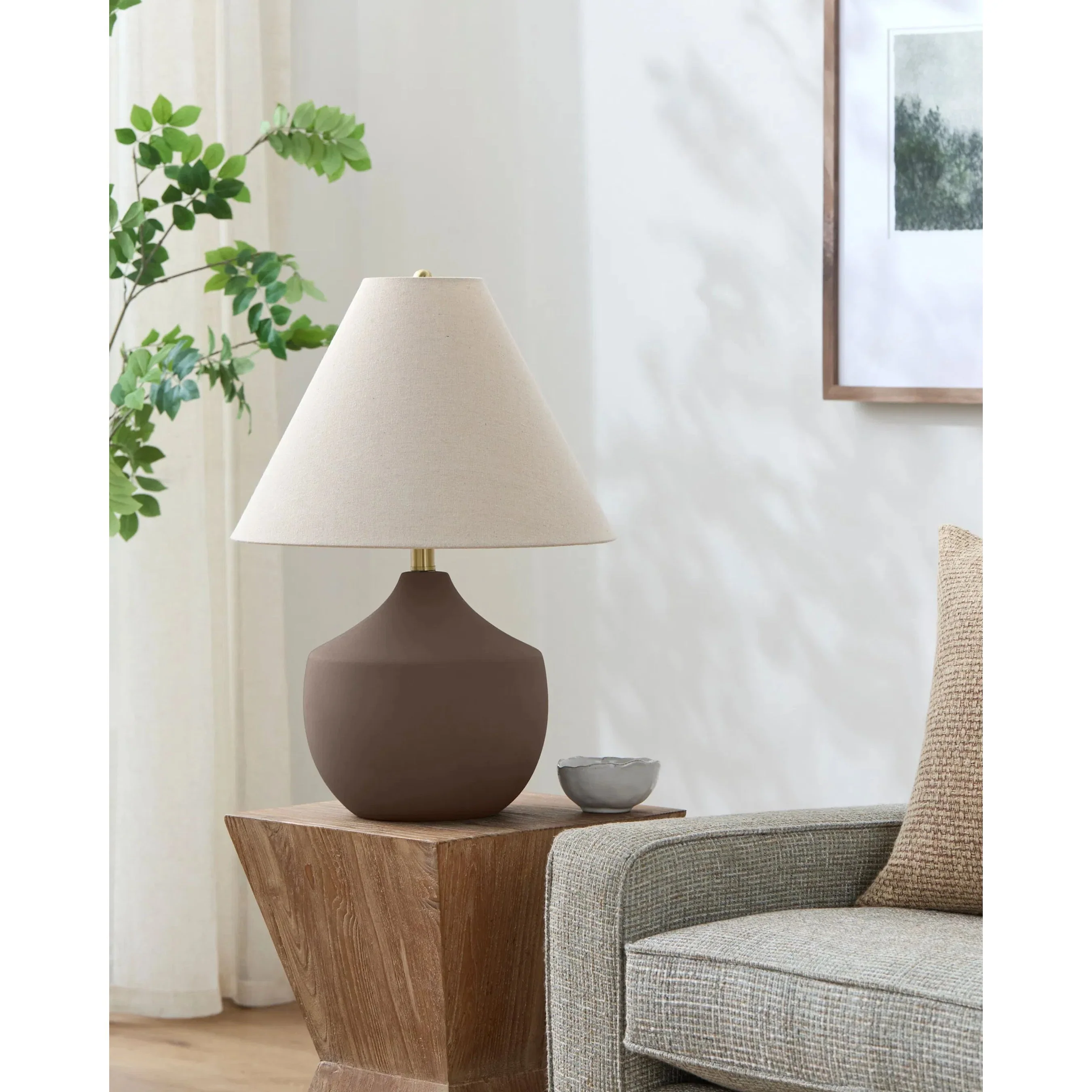 Benson Accent Table Lamp with Plain Shade - Image 10