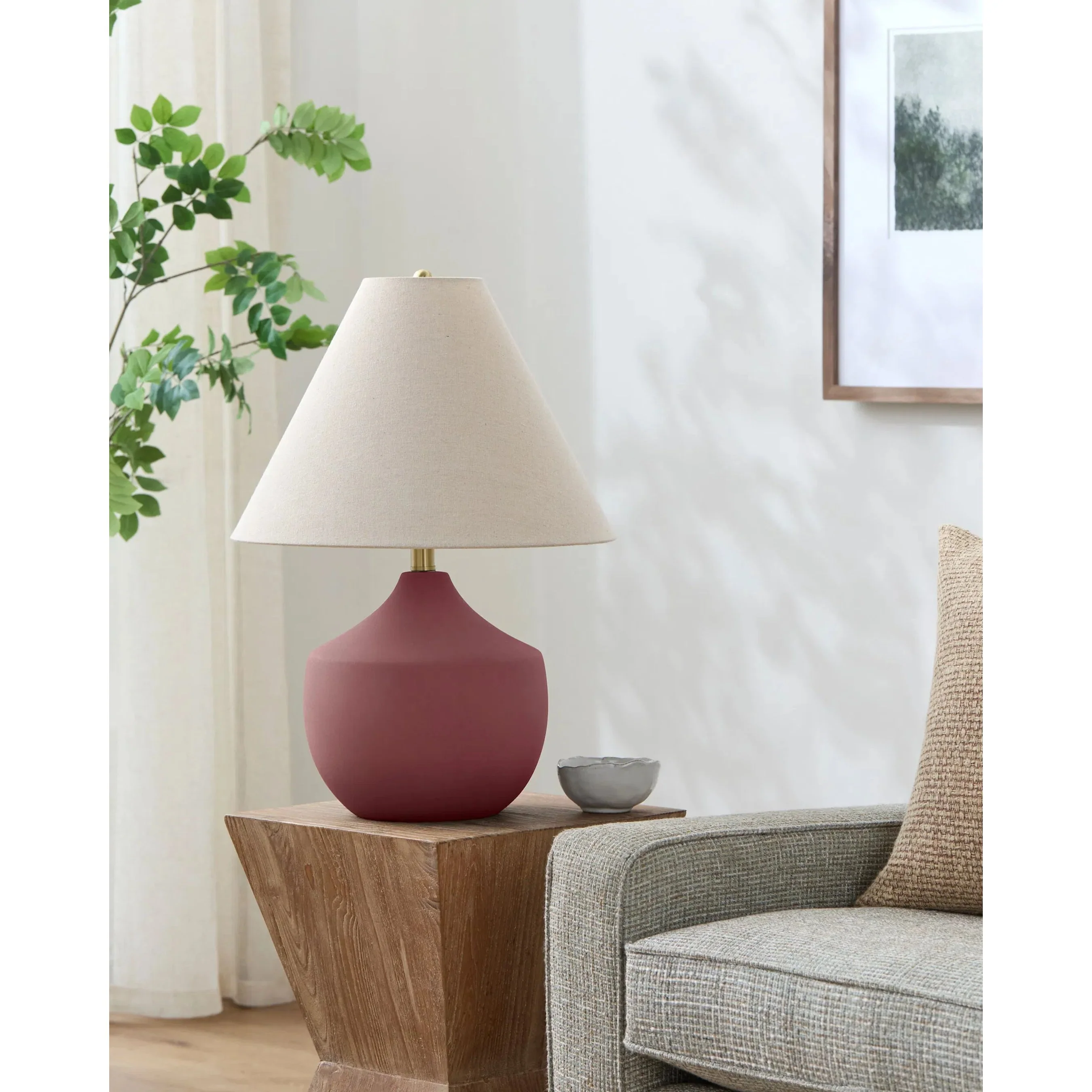 Benson Accent Table Lamp with Plain Shade - Image 11