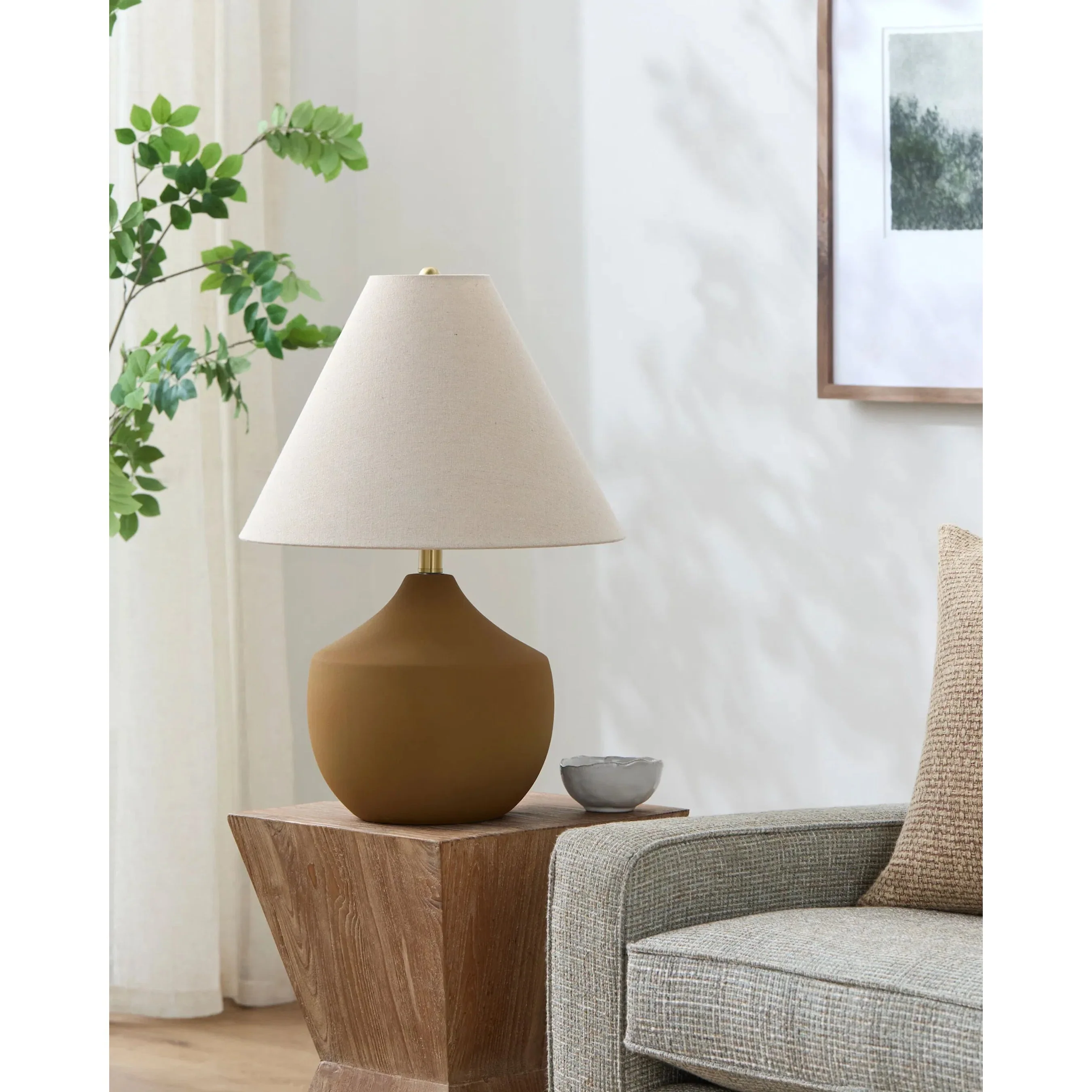 Benson Accent Table Lamp with Plain Shade - Image 9