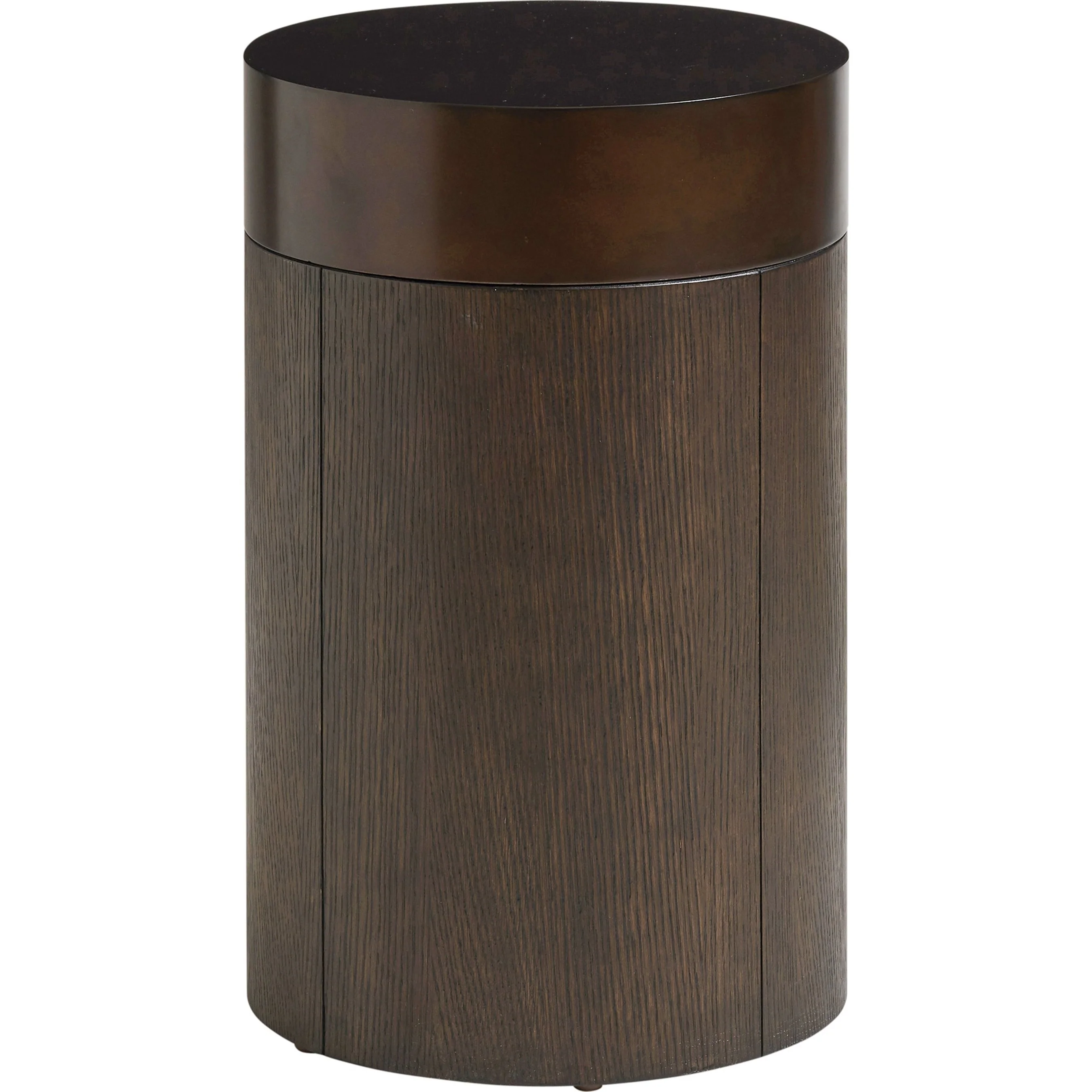 Black Diamond Round End Table