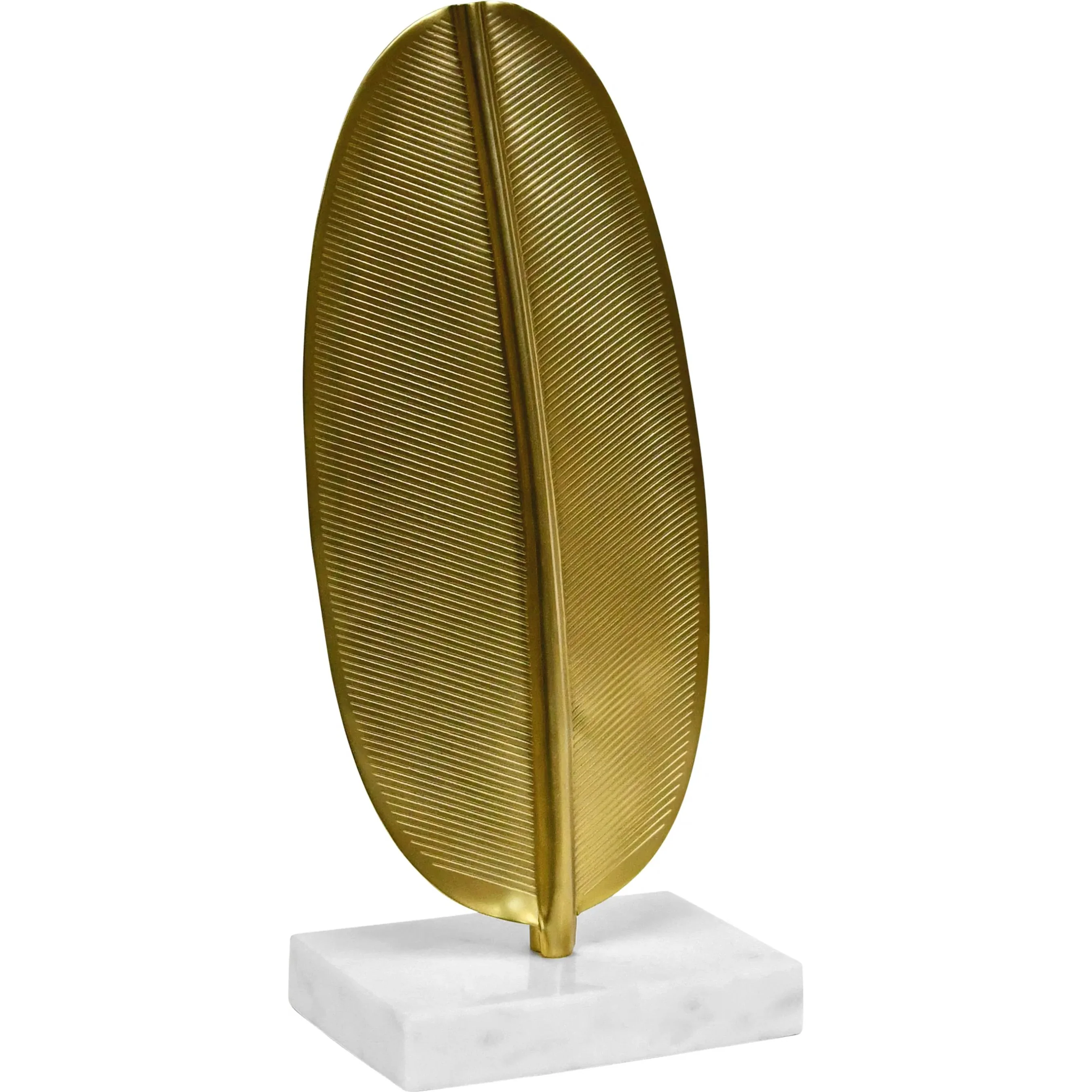 Blade Antique Brass Leaf Scultpture