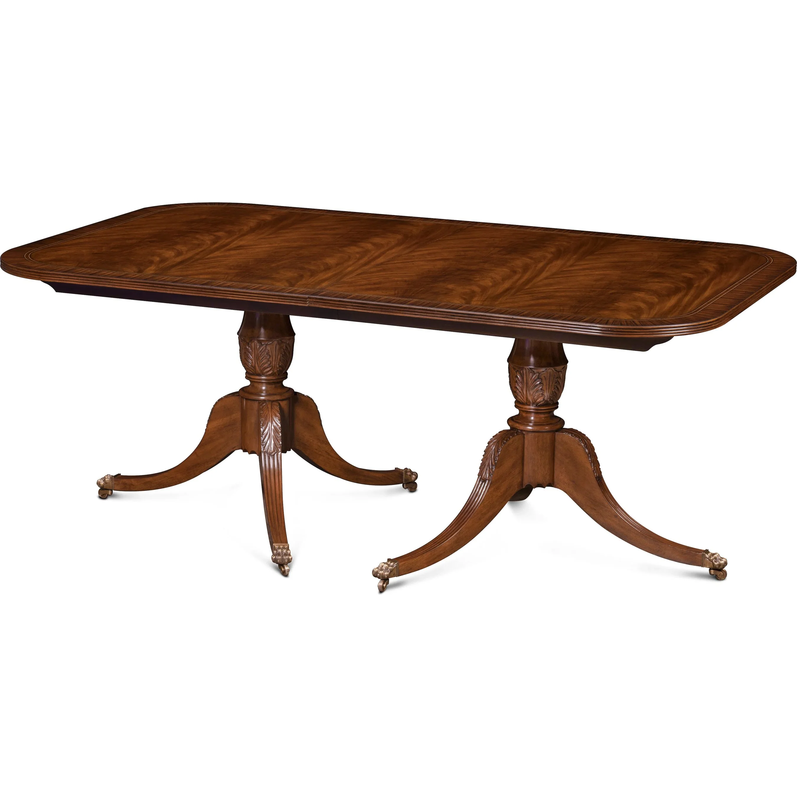 Bleached Reeded Dining Table - Image 2