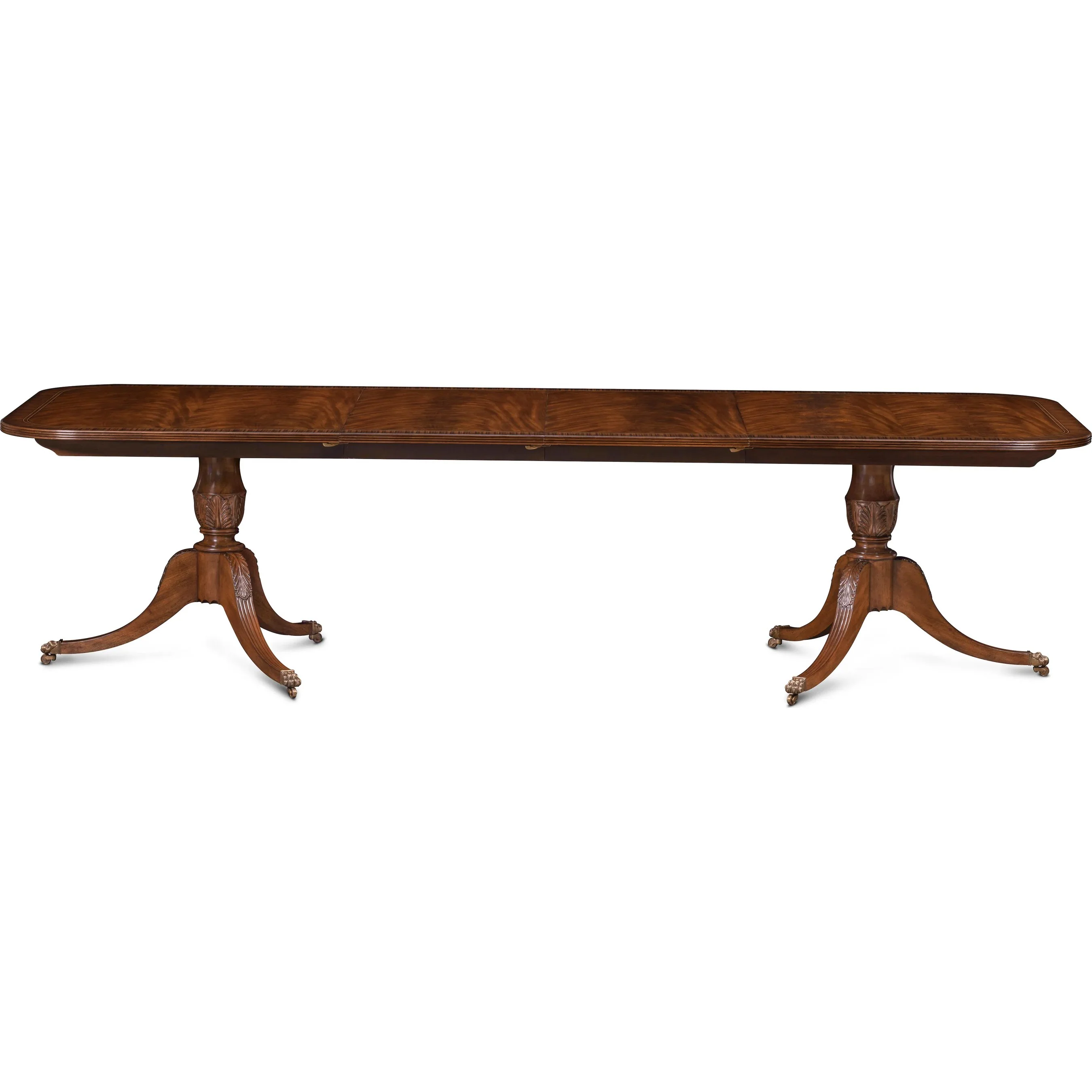 Bleached Reeded Dining Table - Image 4