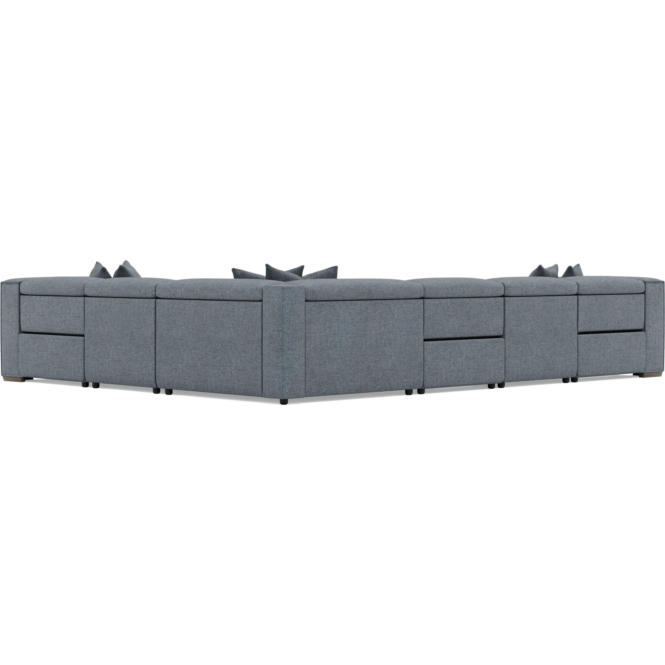Bliss Fabric 6 Piece Power Motion Sectional - Image 4