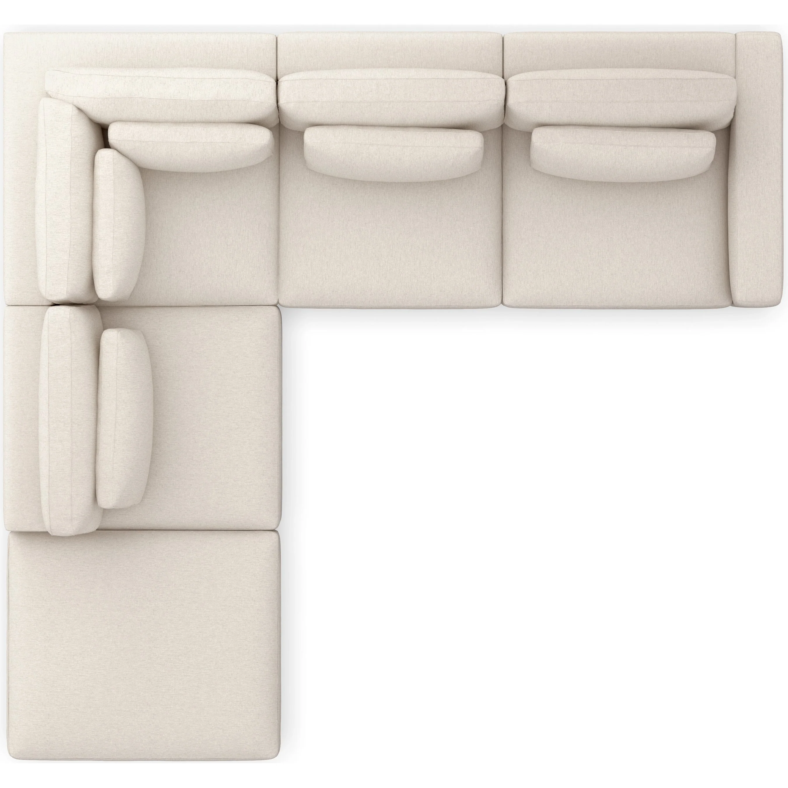 Bloor 4 Piece Sectional with Ottoman - Image 5