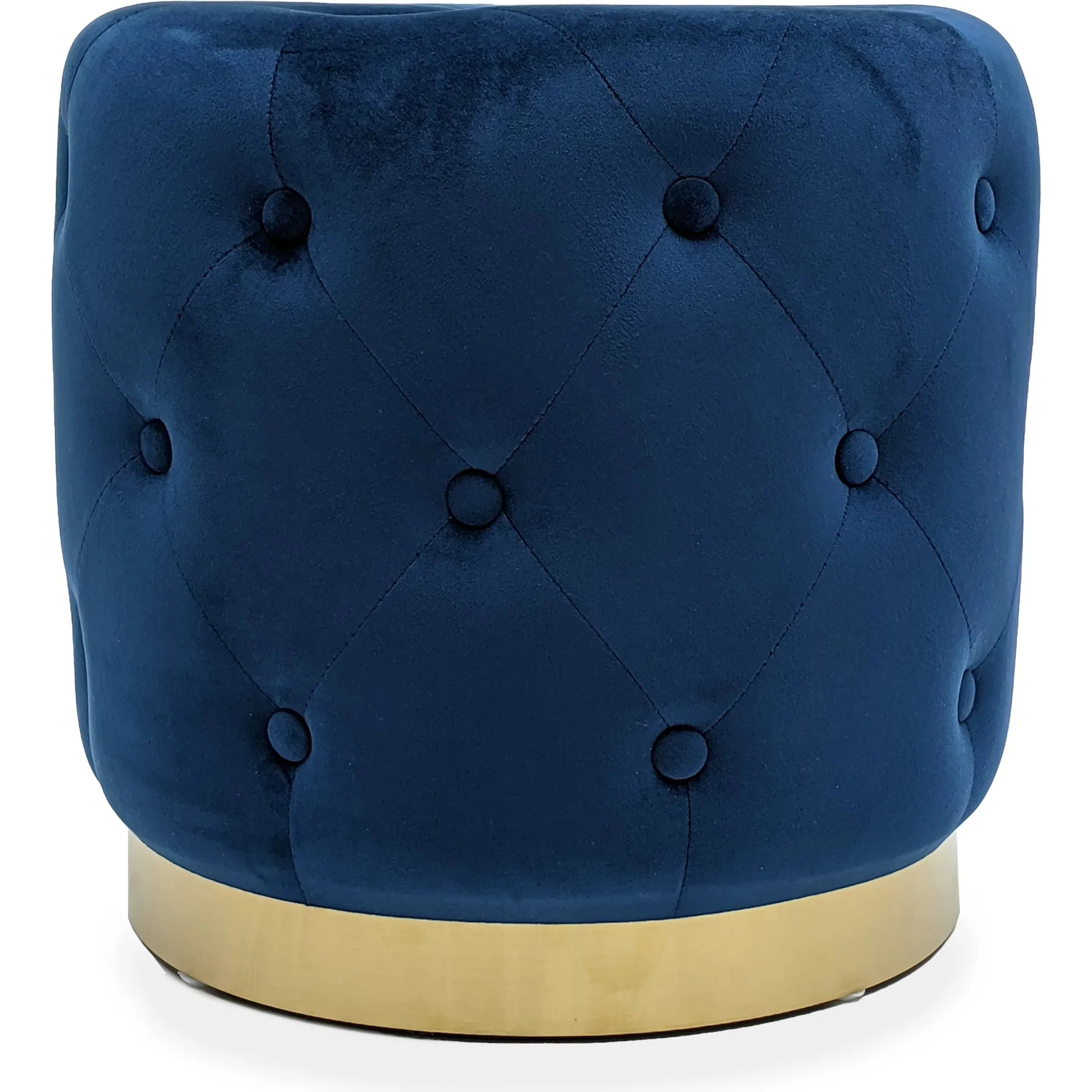 Blue Velvet Stool - Image 2