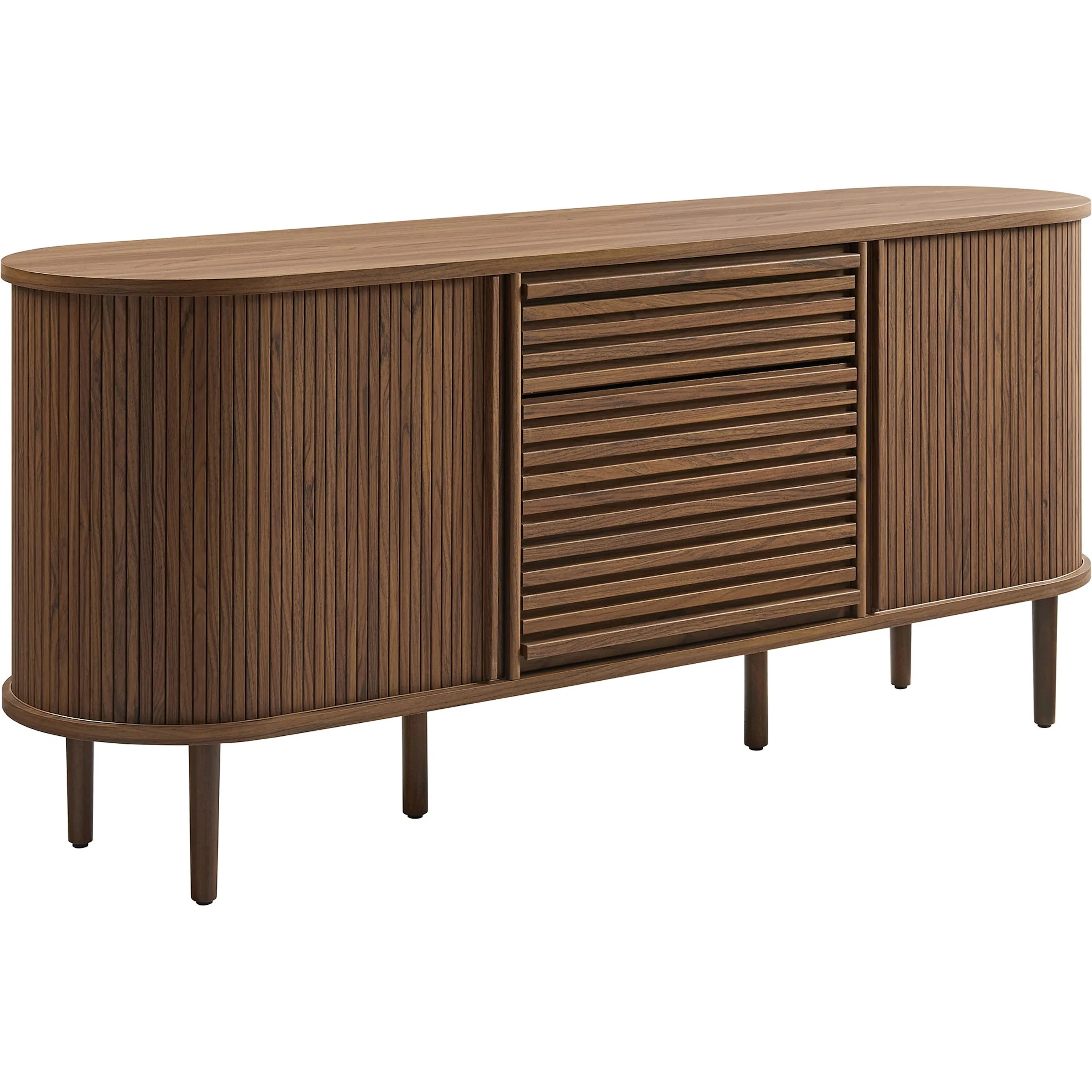 Bond 67" Fluted Oval Sideboard Cabinet