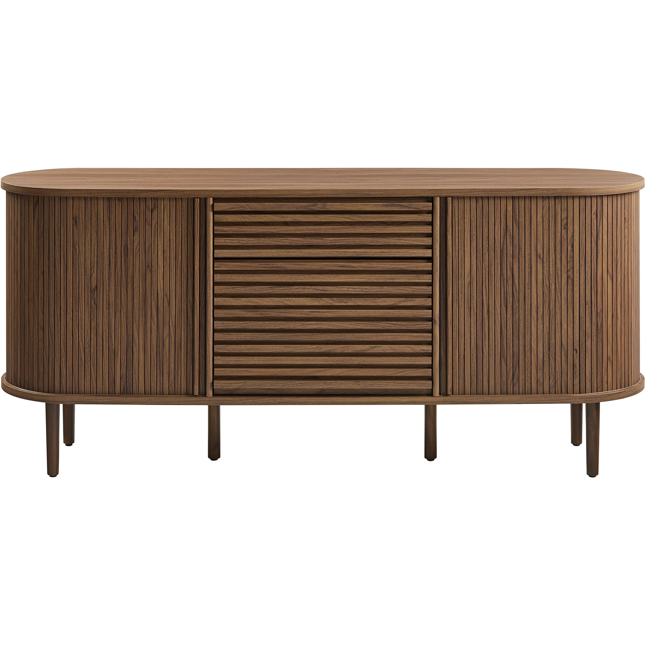 Bond 67" Fluted Oval Sideboard Cabinet - Image 6