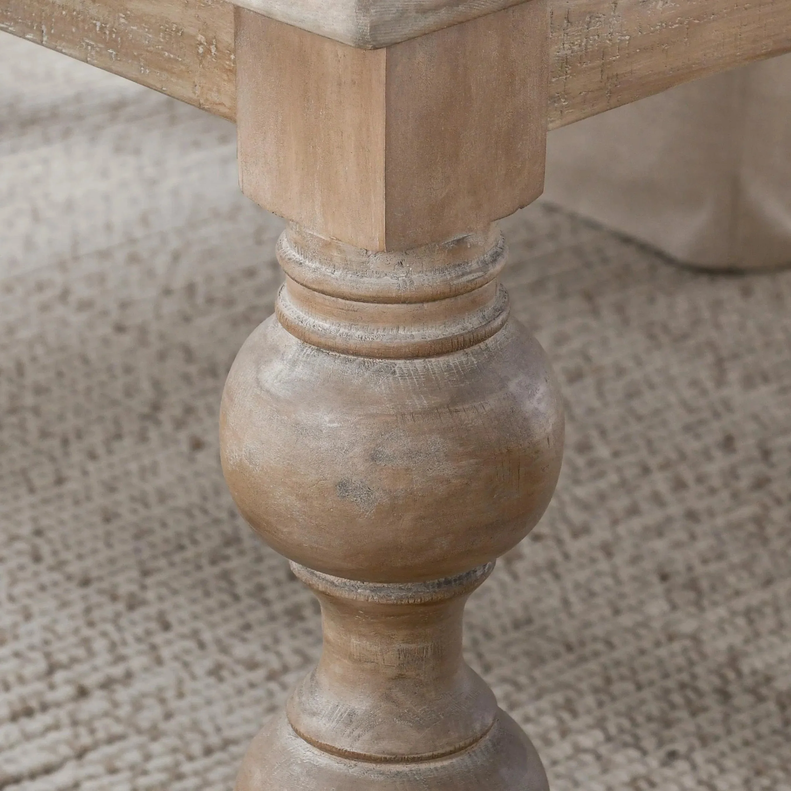 Bordeaux 72" Solid Wood Pine Dining Table - Image 11
