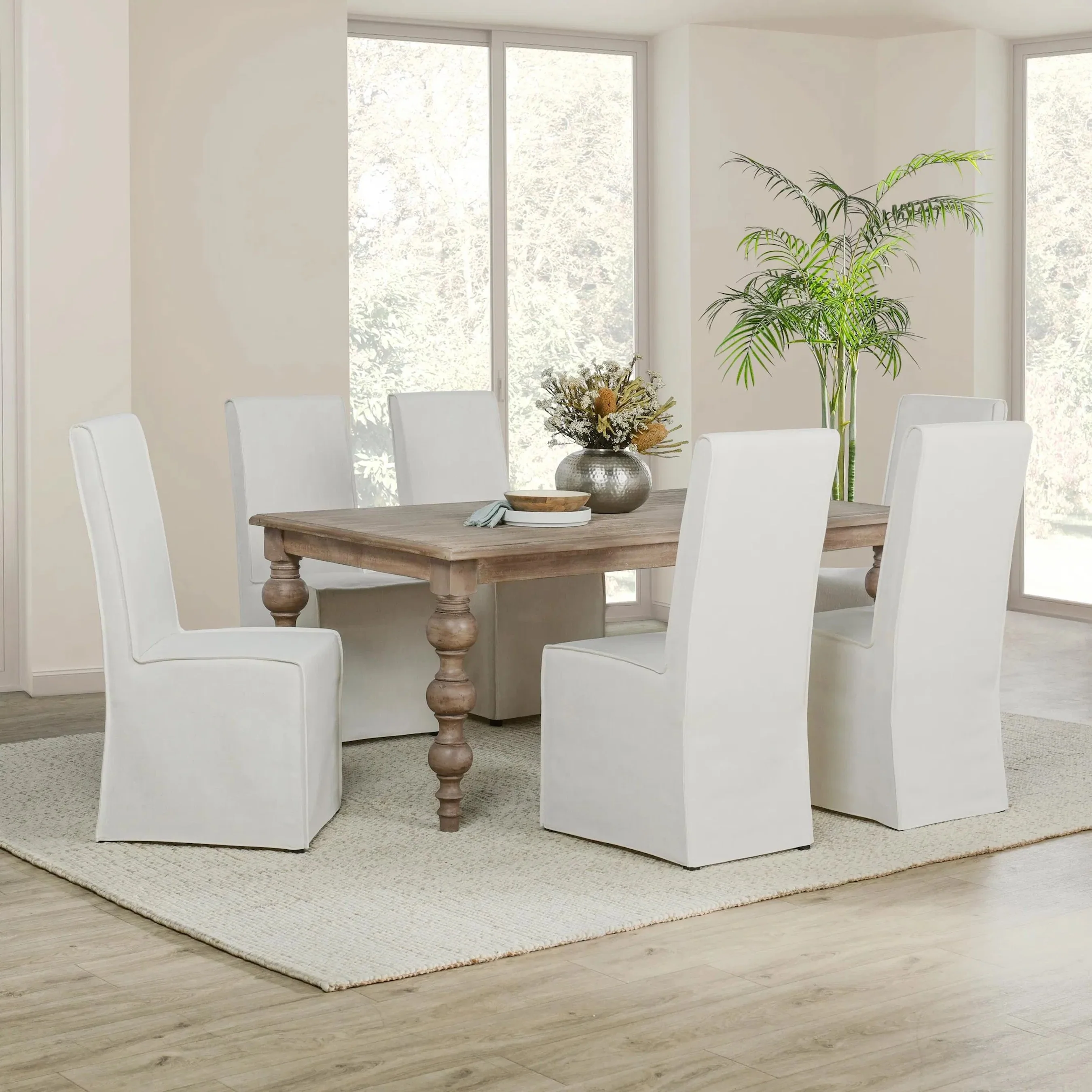 Bordeaux 72" Solid Wood Pine Dining Table - Image 14