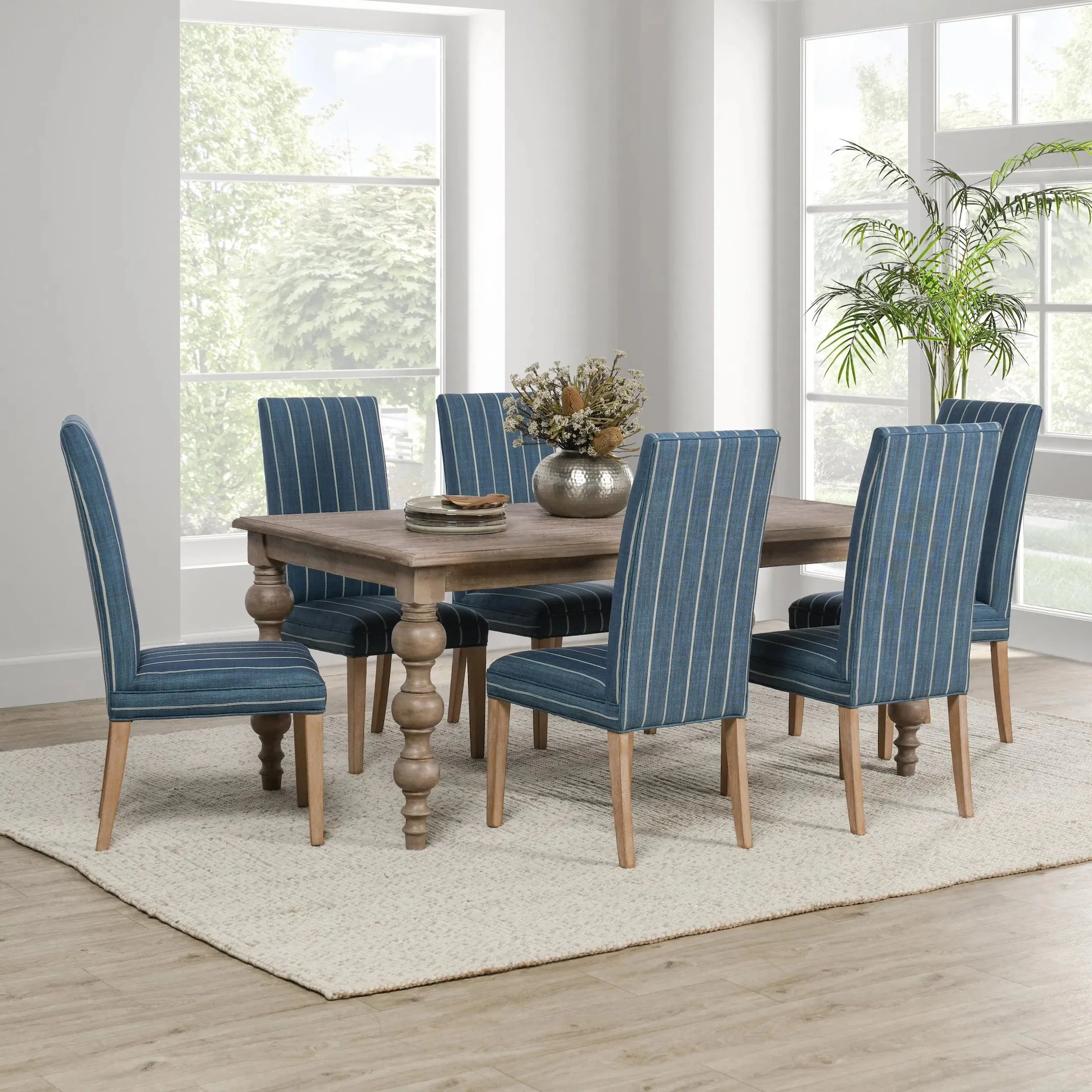 Bordeaux 72" Solid Wood Pine Dining Table - Image 16
