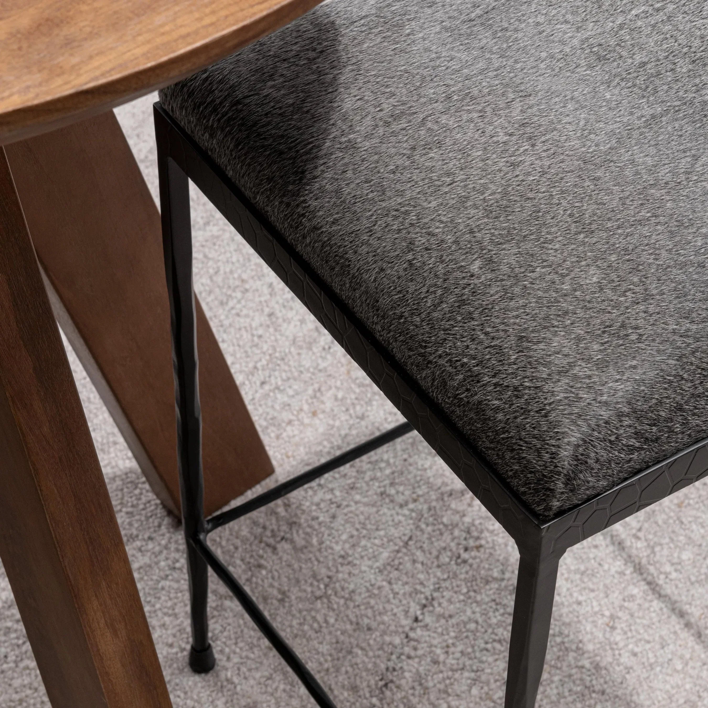 Bose Hide Leather Counter Stool - Image 23