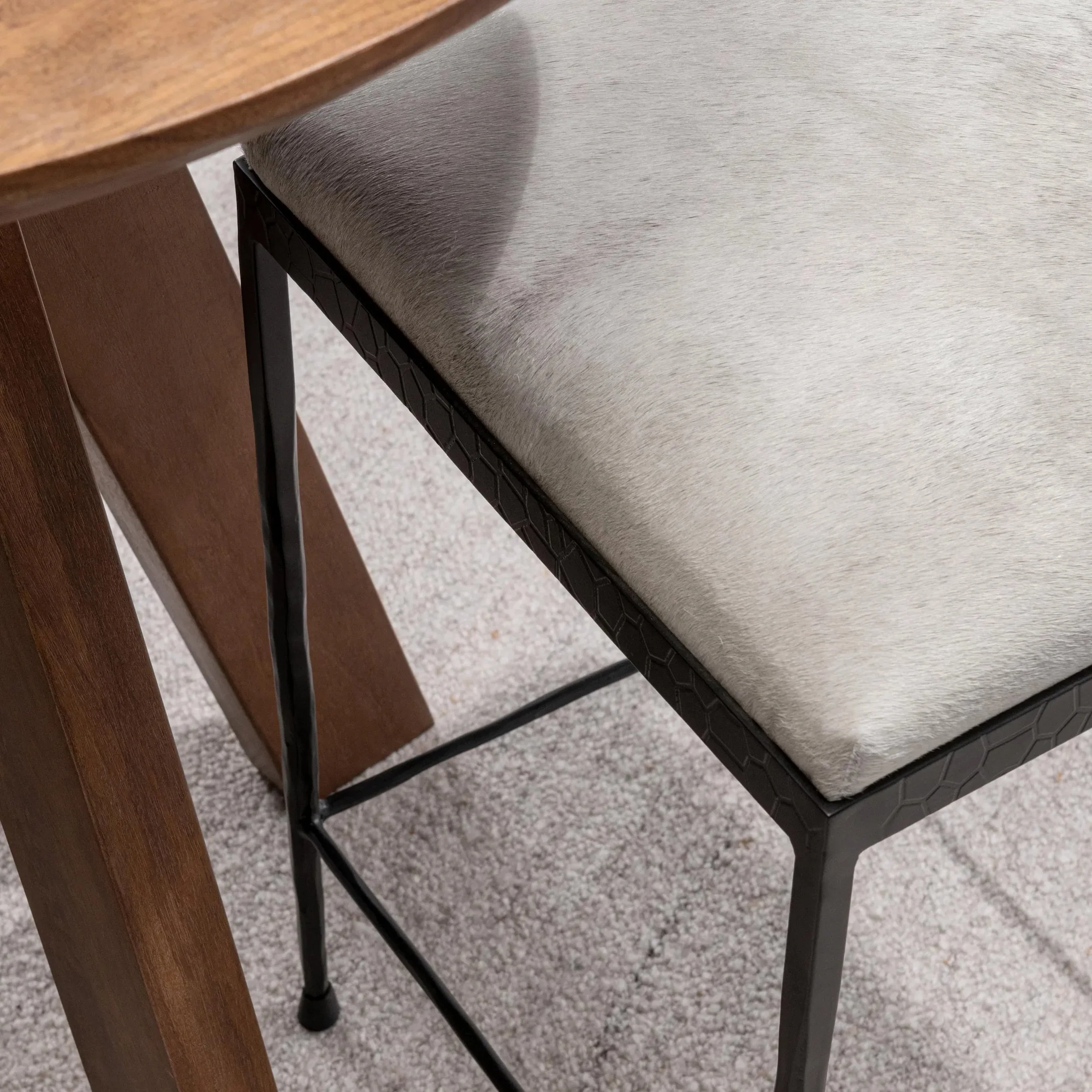 Bose Hide Leather Counter Stool - Image 28