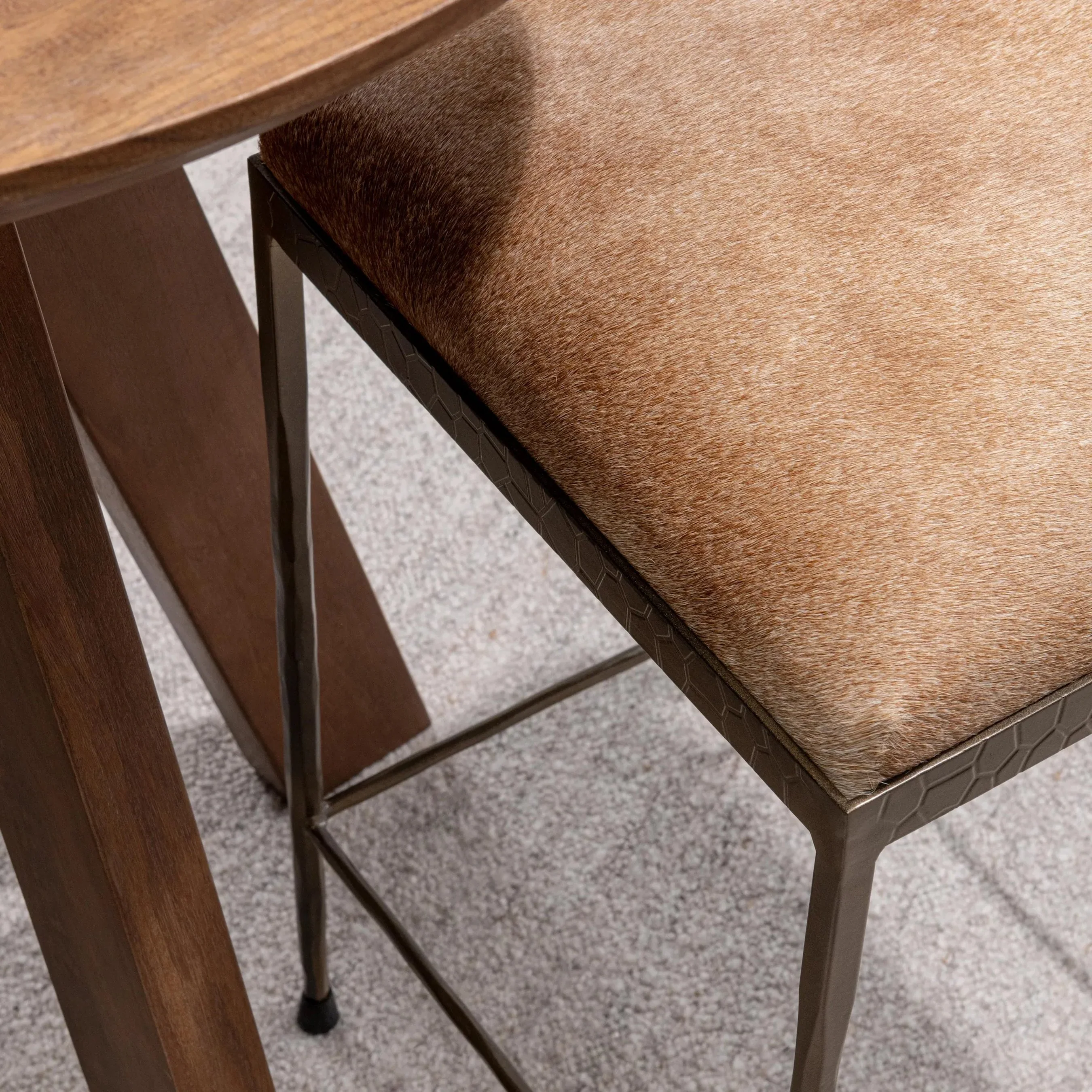 Bose Hide Leather Counter Stool - Image 36