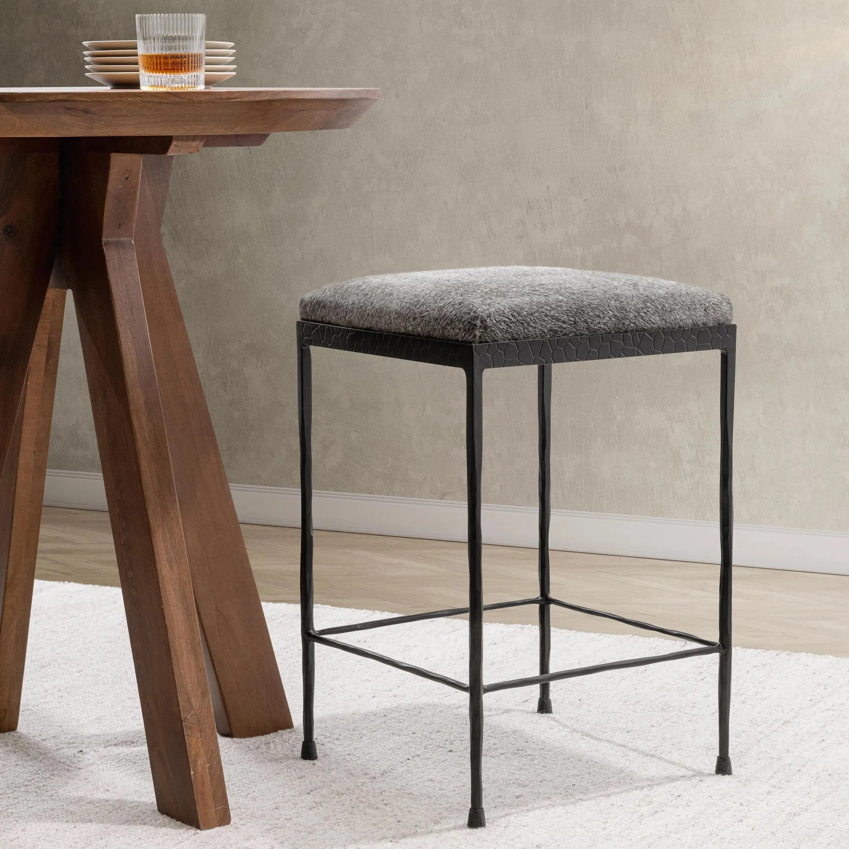 Bose Hide Leather Counter Stool - Image 37