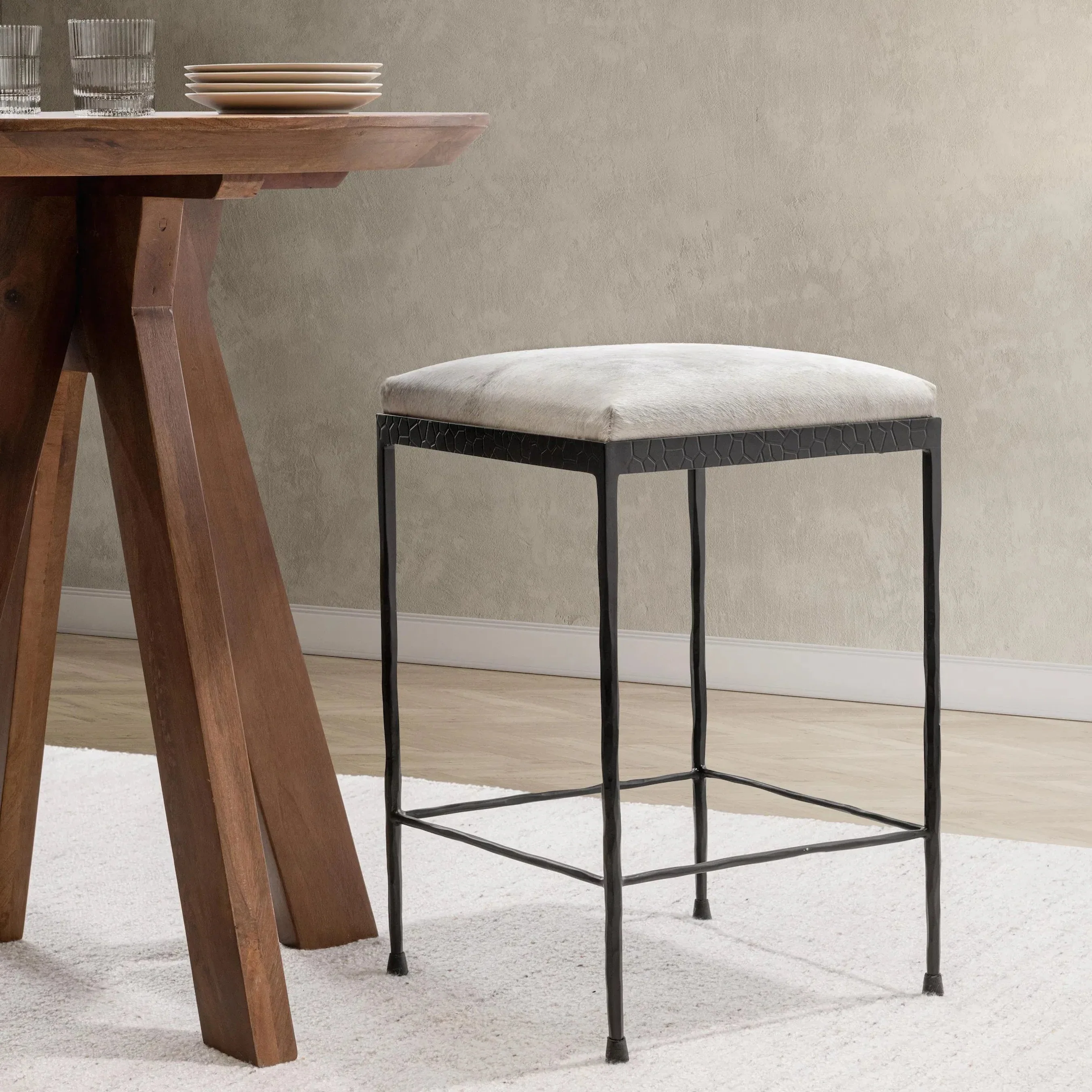 Bose Hide Leather Counter Stool - Image 38