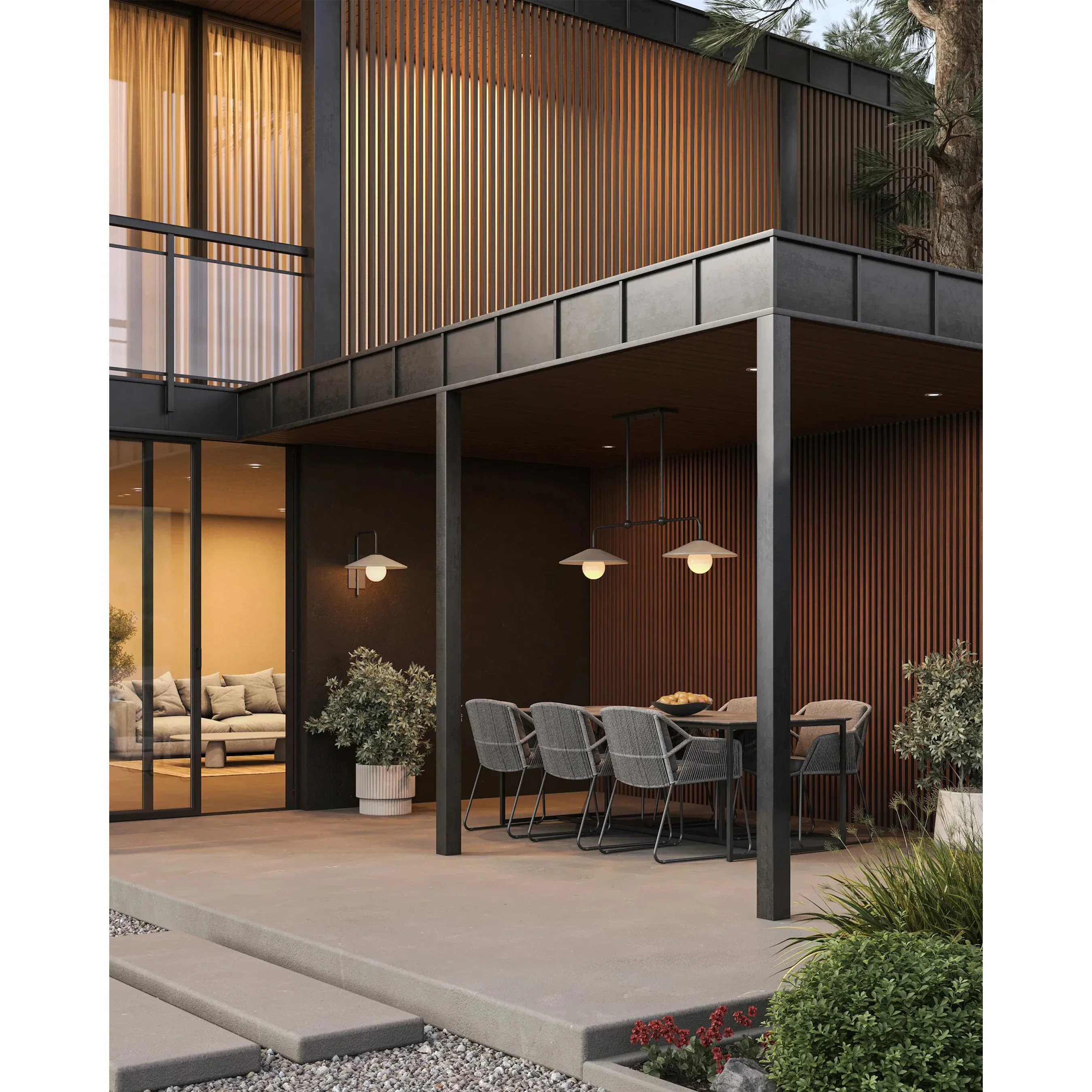 Bothy Double Outdoor Pendant - Image 6