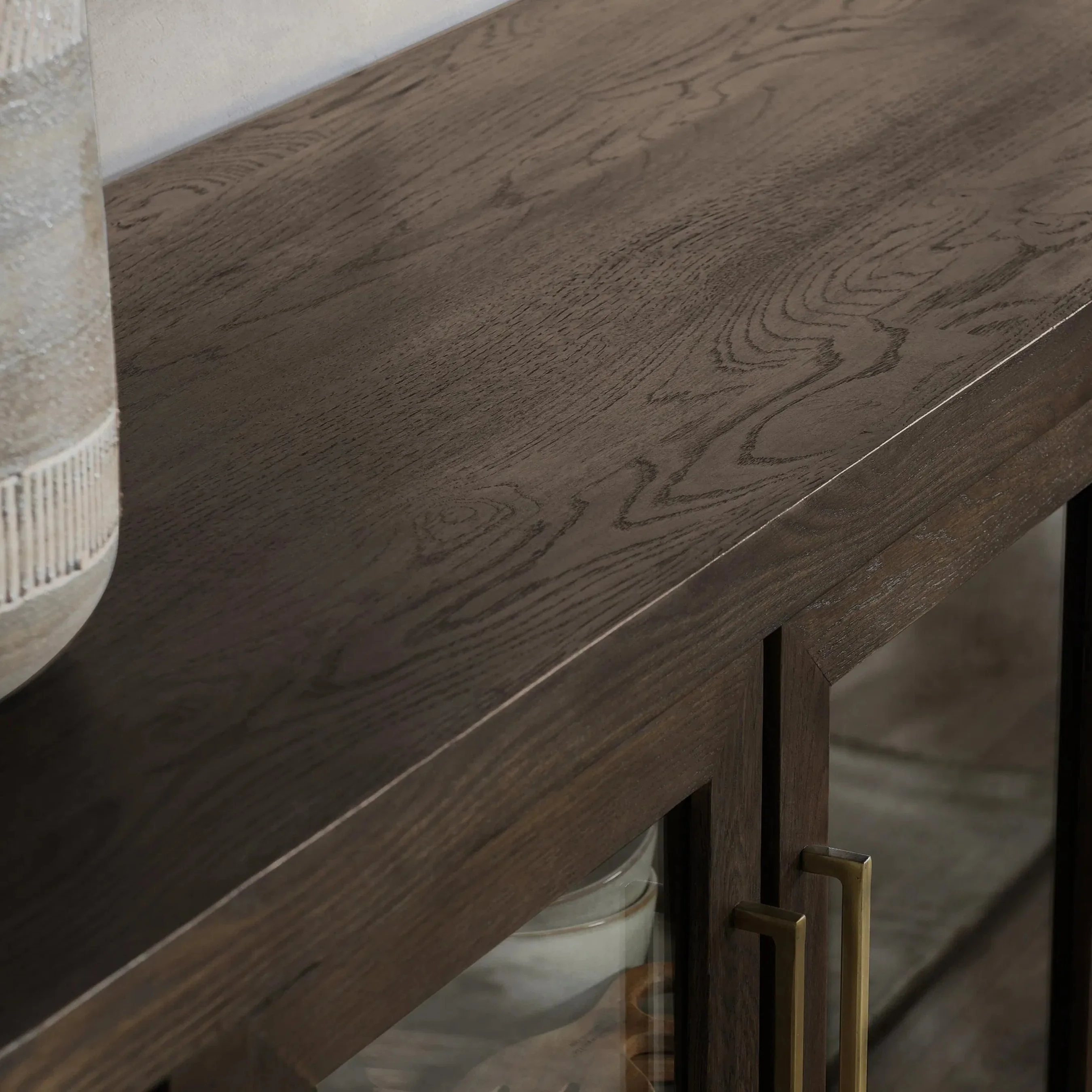 Bradley Oak Wood Cabinet - Image 10