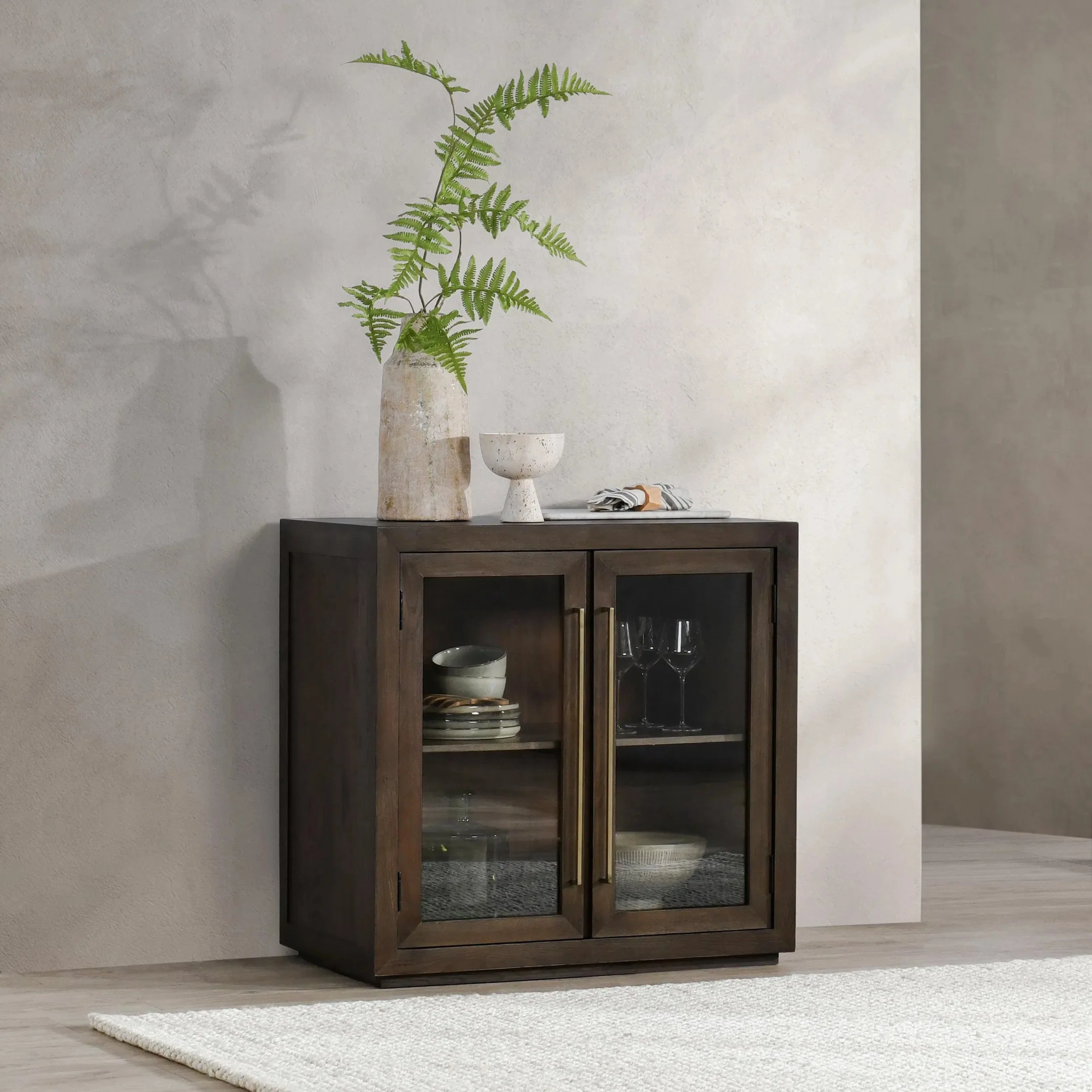 Bradley Oak Wood Cabinet - Image 11