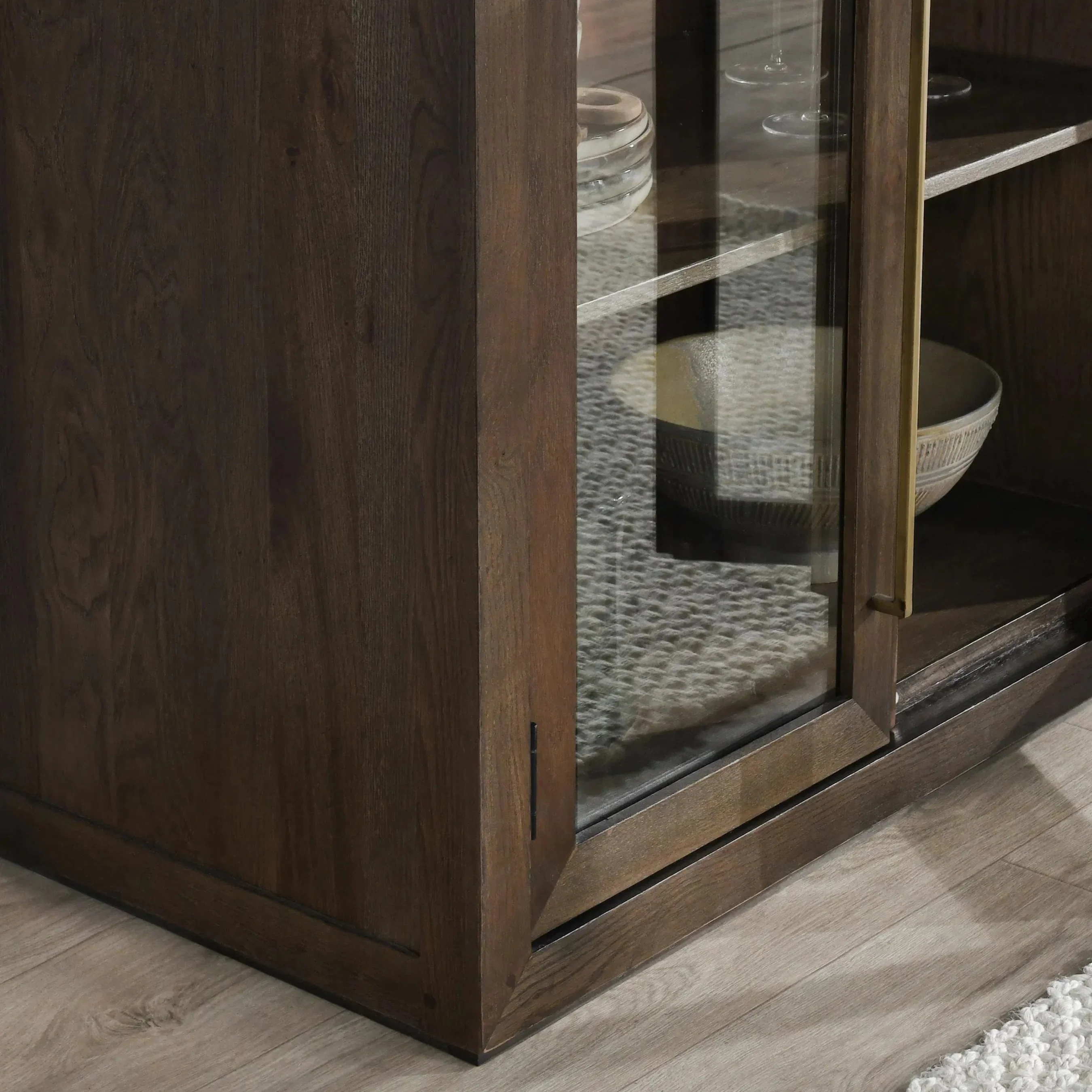 Bradley Oak Wood Cabinet - Image 7