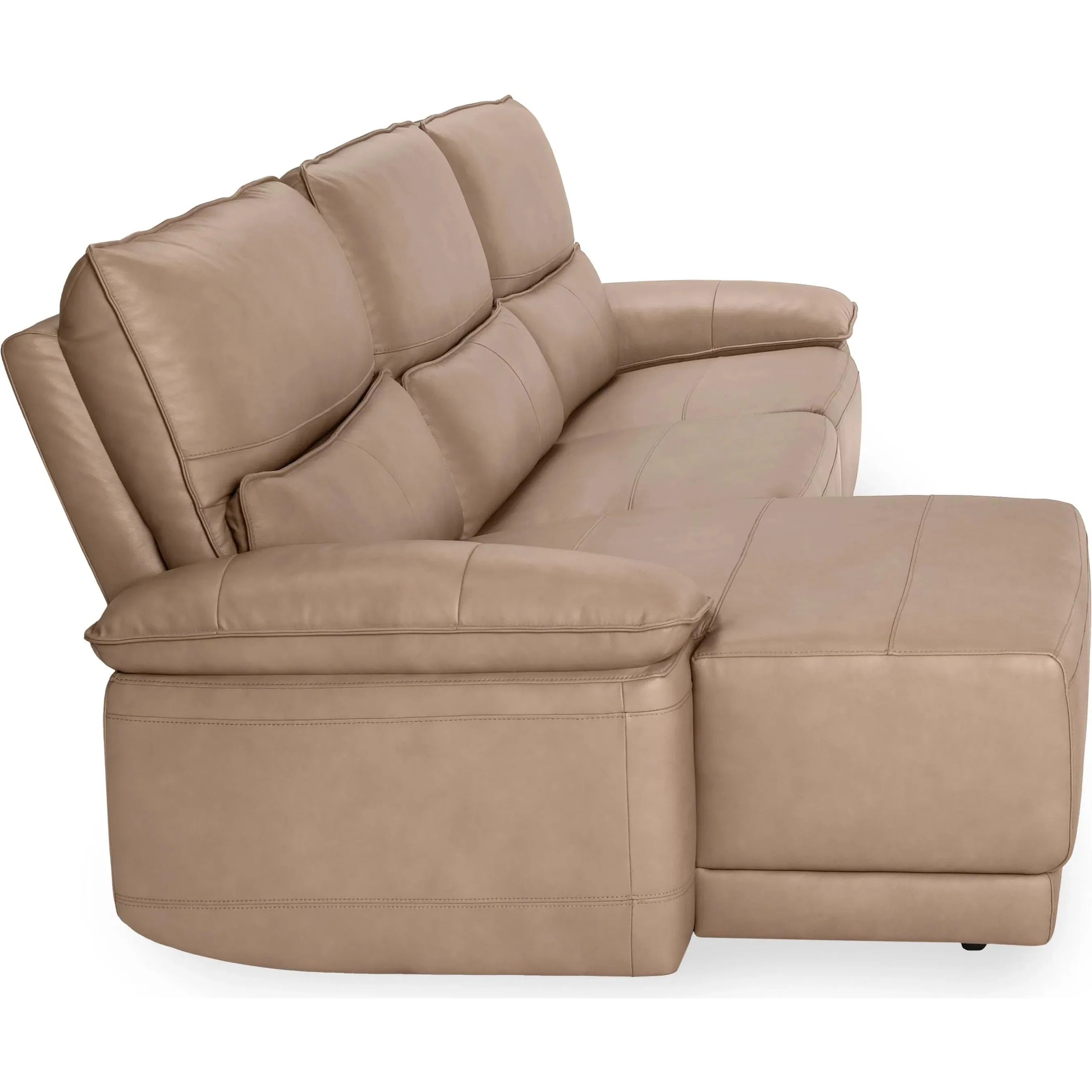 Branford Leather Power Recliner Sectional Sofa - Image 5