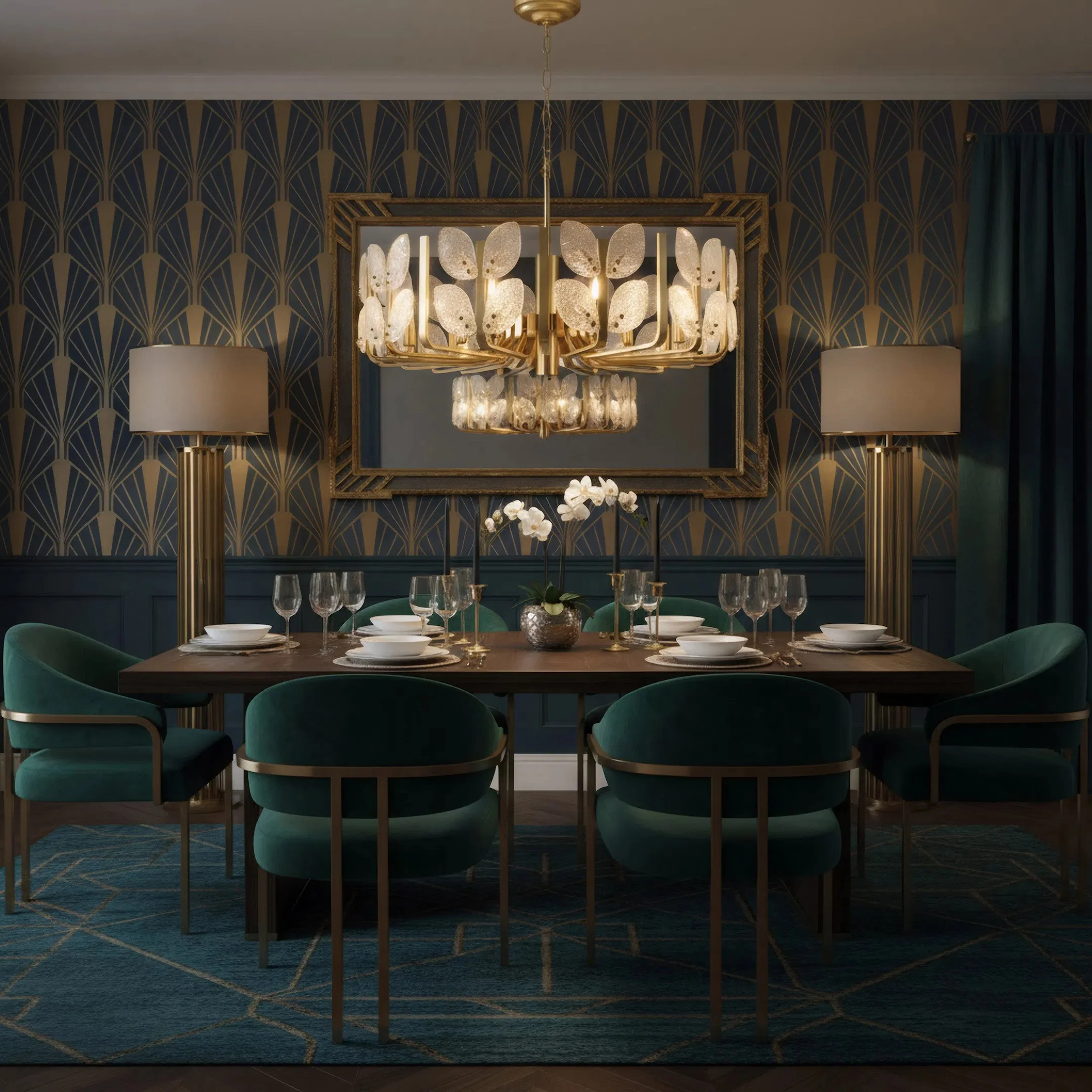 Brass Tax 11 Light Chandelier - Image 4