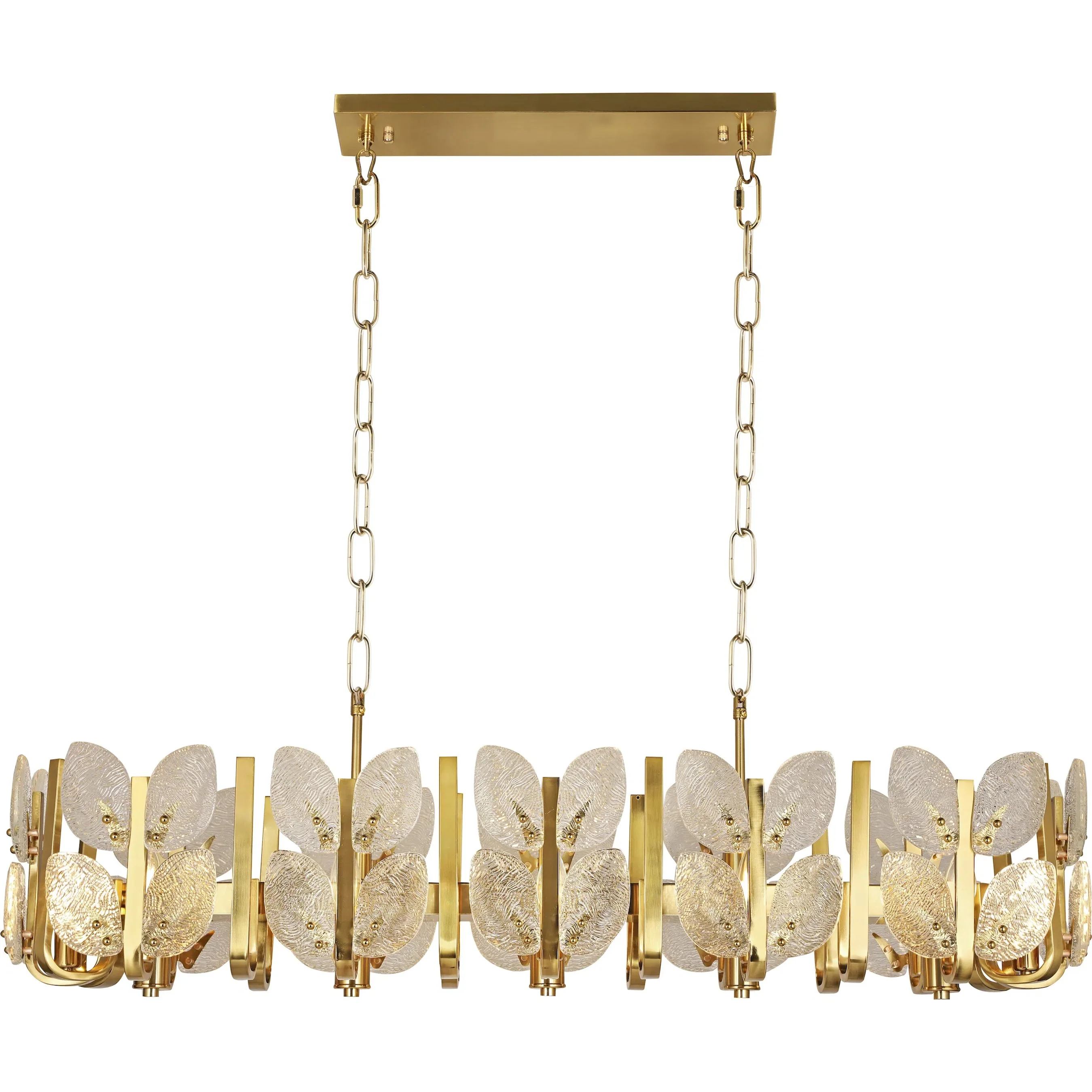 Brass Tax 12 Light Linear Chandelier - Image 2