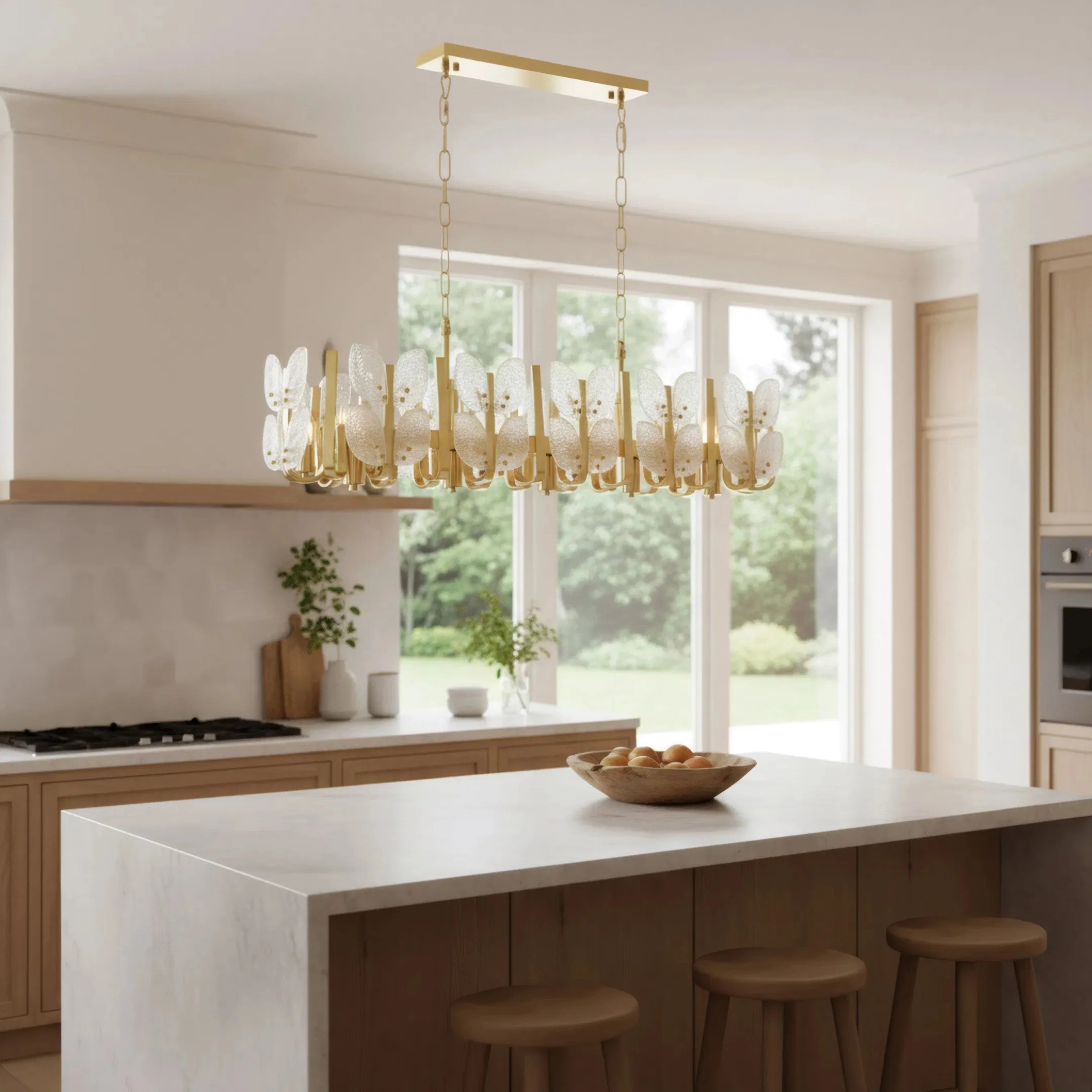 Brass Tax 12 Light Linear Chandelier - Image 3