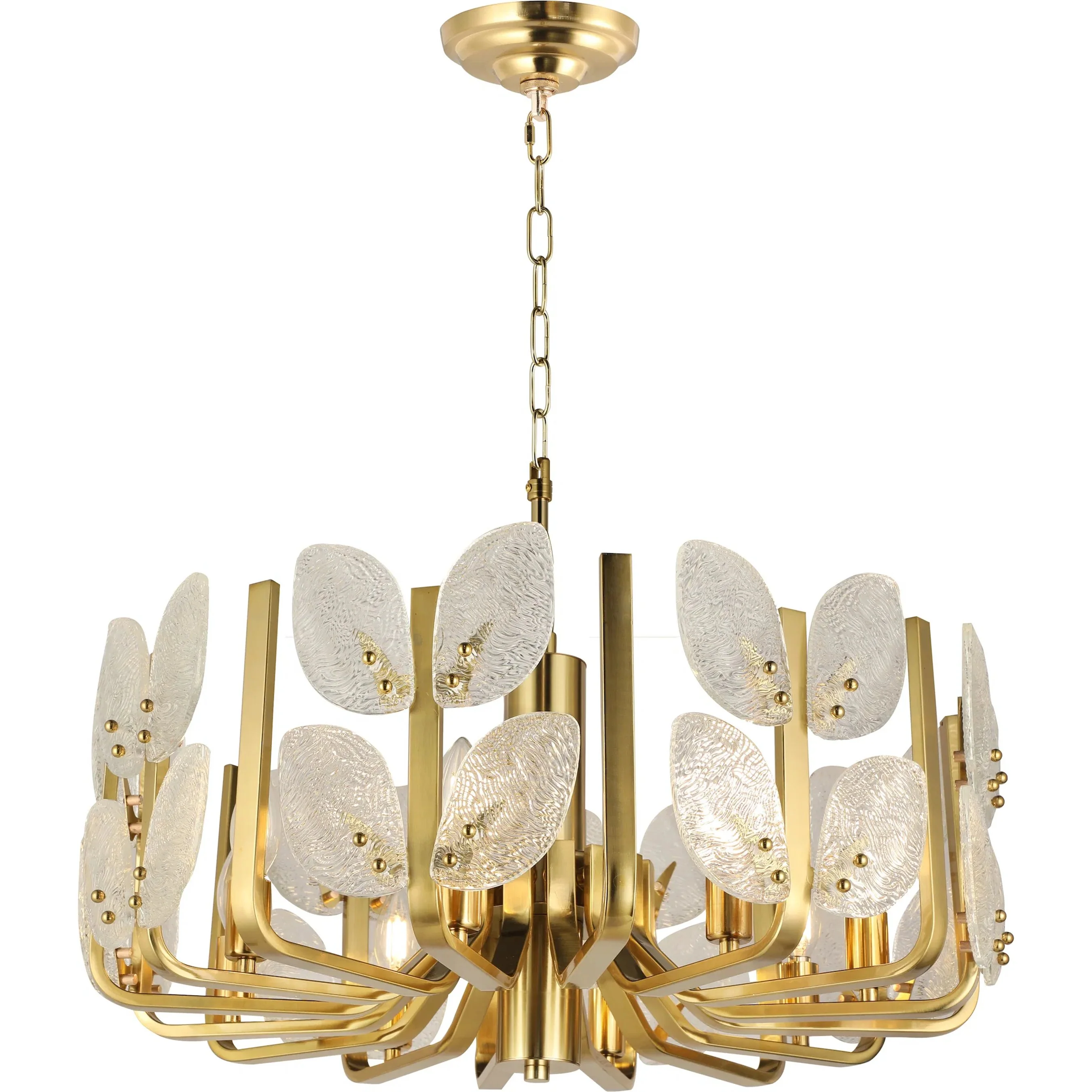 Brass Tax 8 Light Chandelier