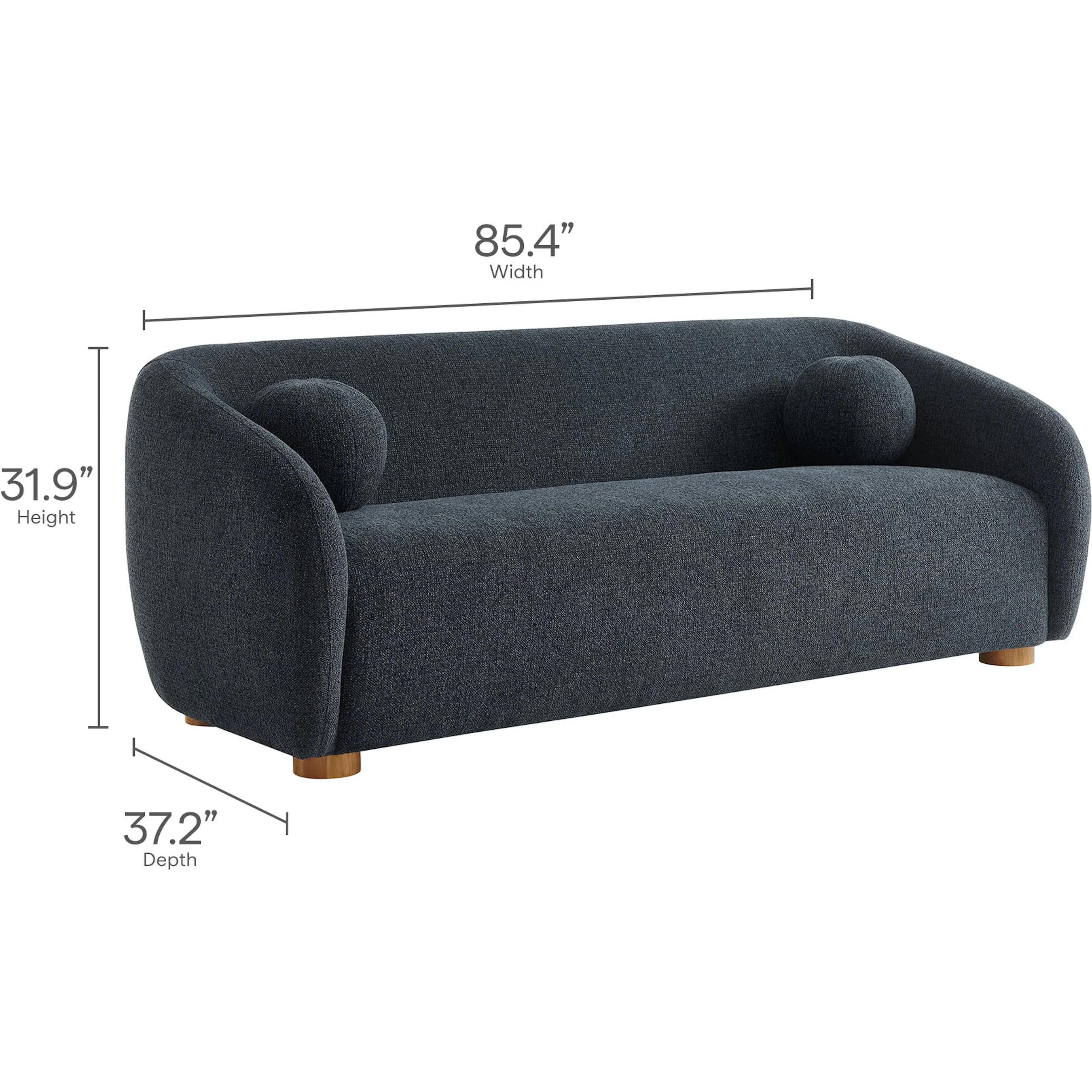 Breathitt 85" Chenille Sofa - Image 11