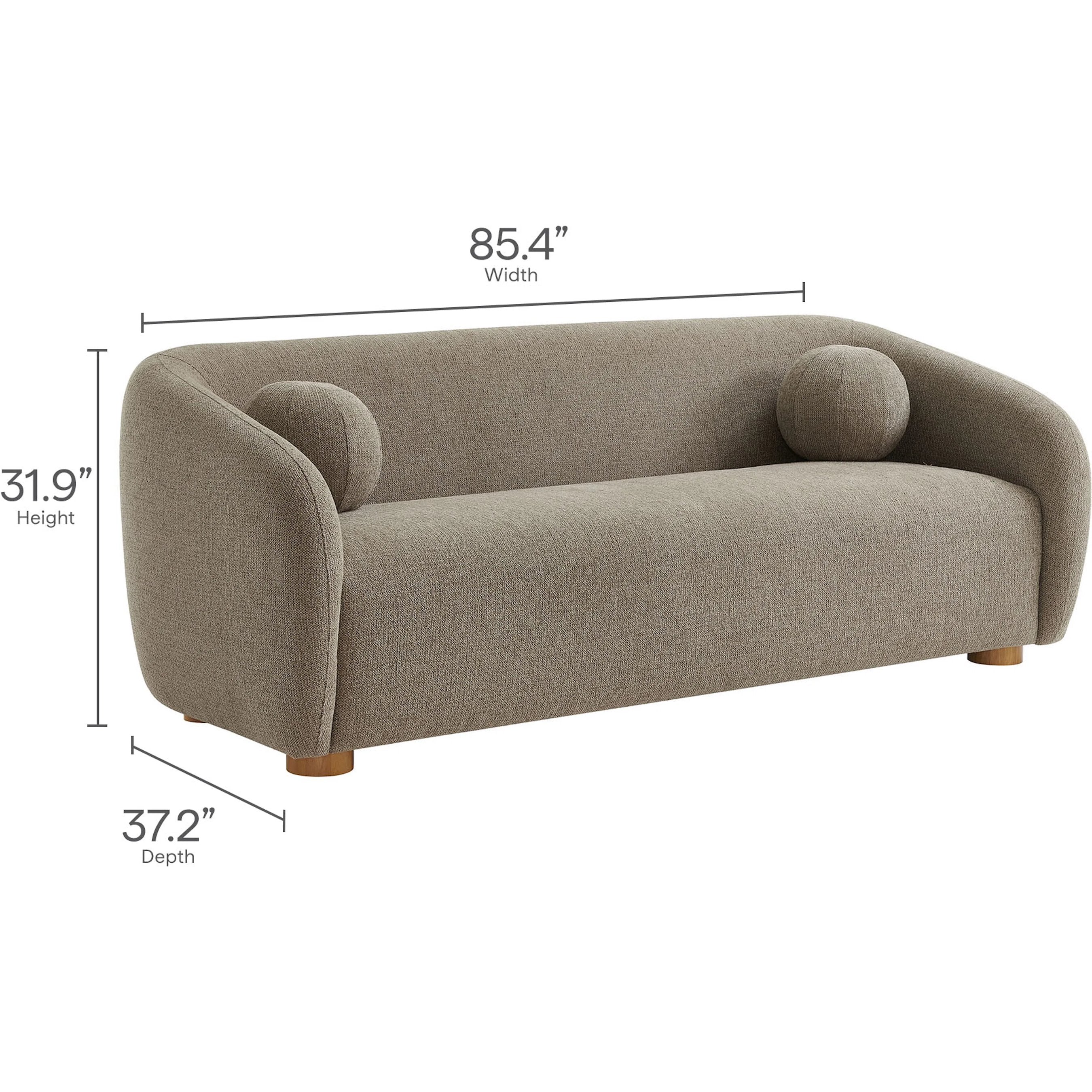 Breathitt 85" Chenille Sofa - Image 17