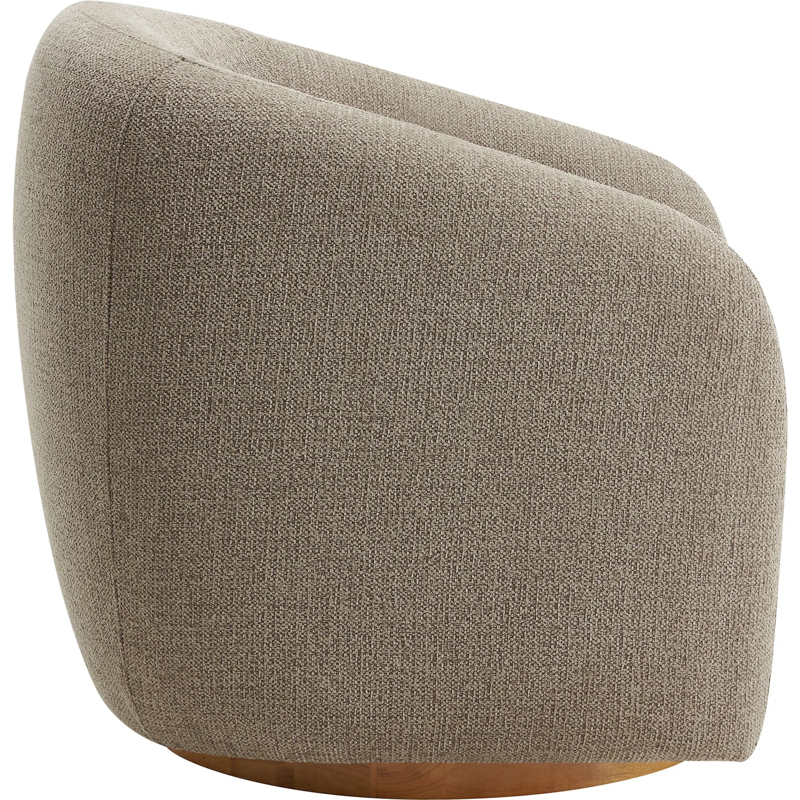 Breathitt Swivel Chenille Armchair - Image 18