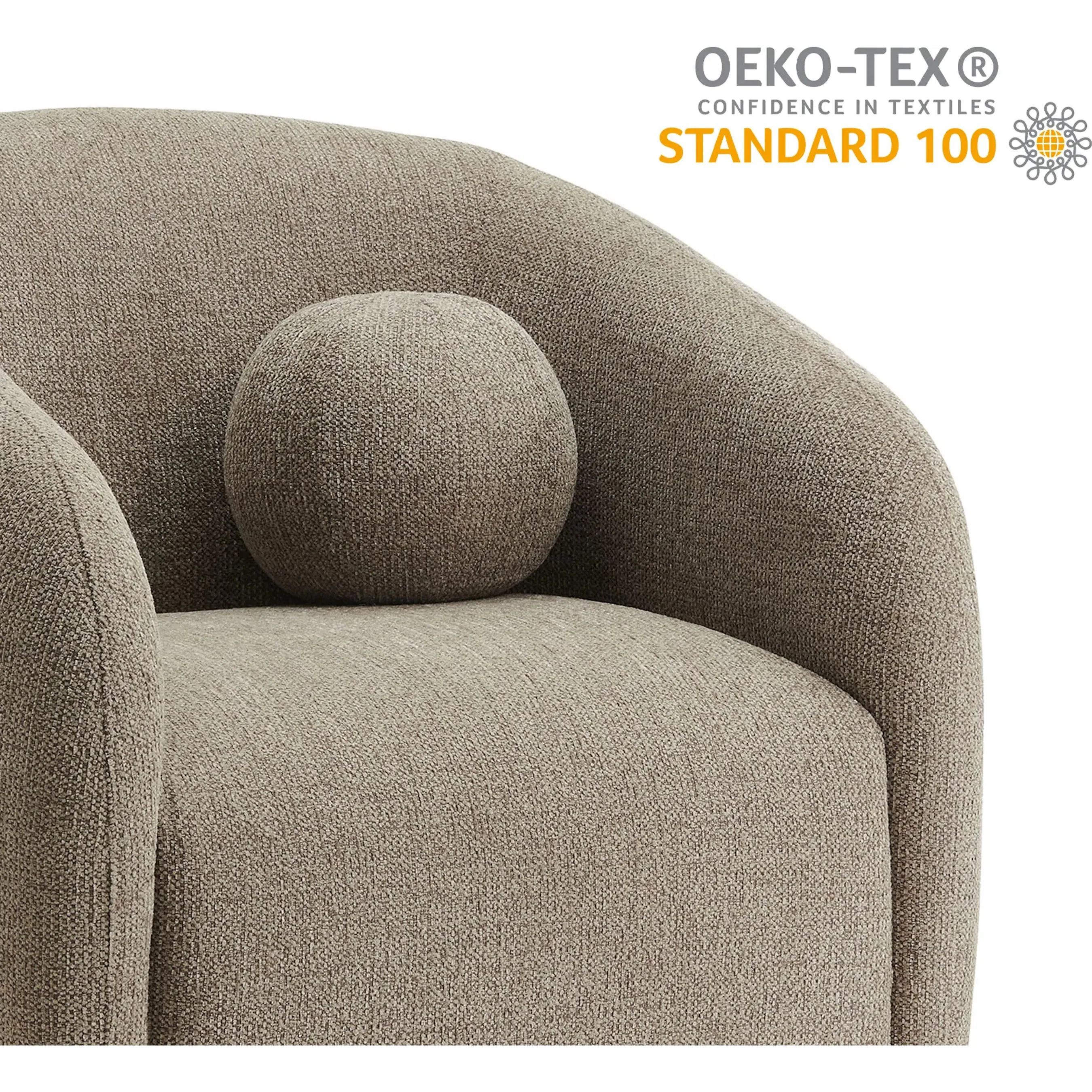 Breathitt Swivel Chenille Armchair - Image 19