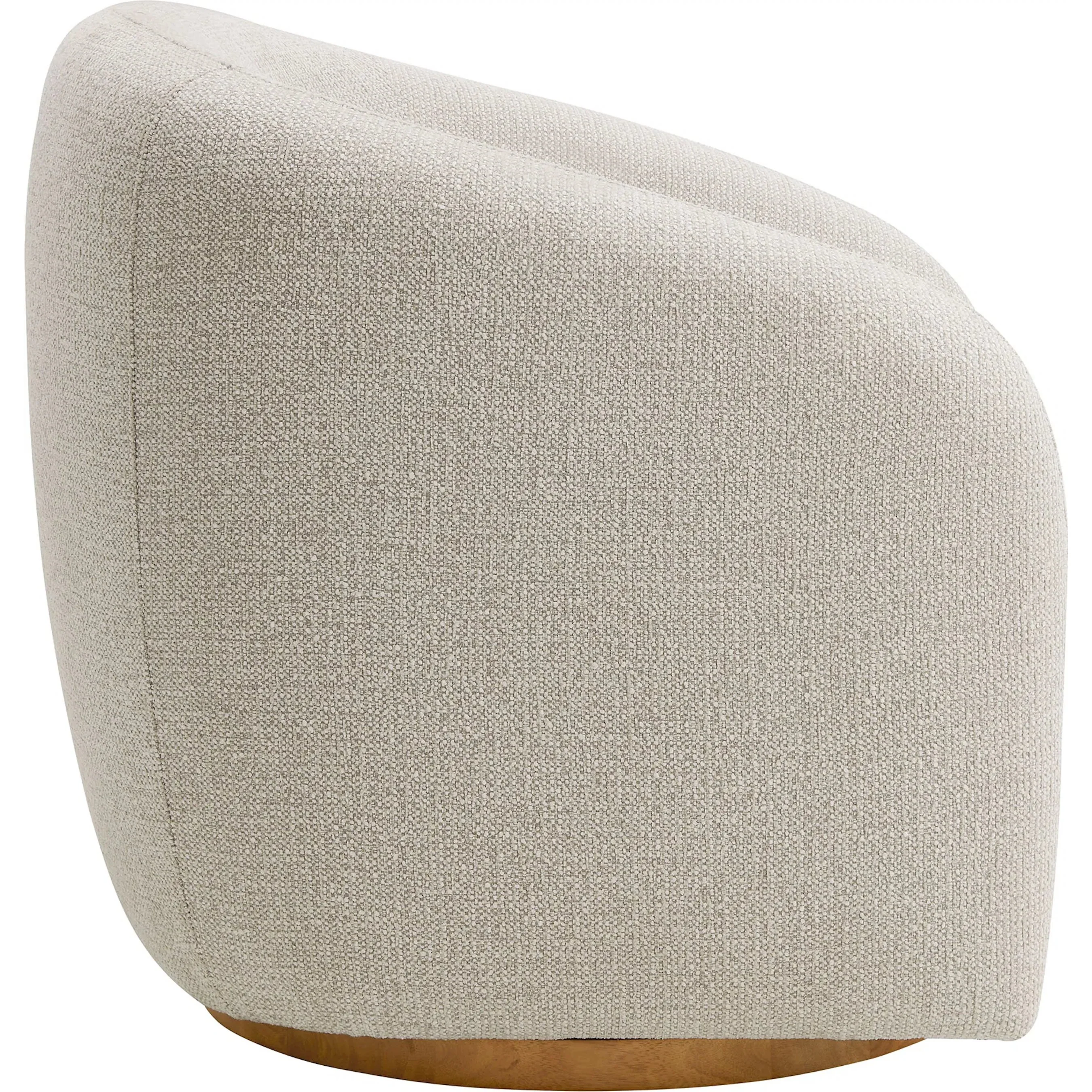 Breathitt Swivel Chenille Armchair - Image 6