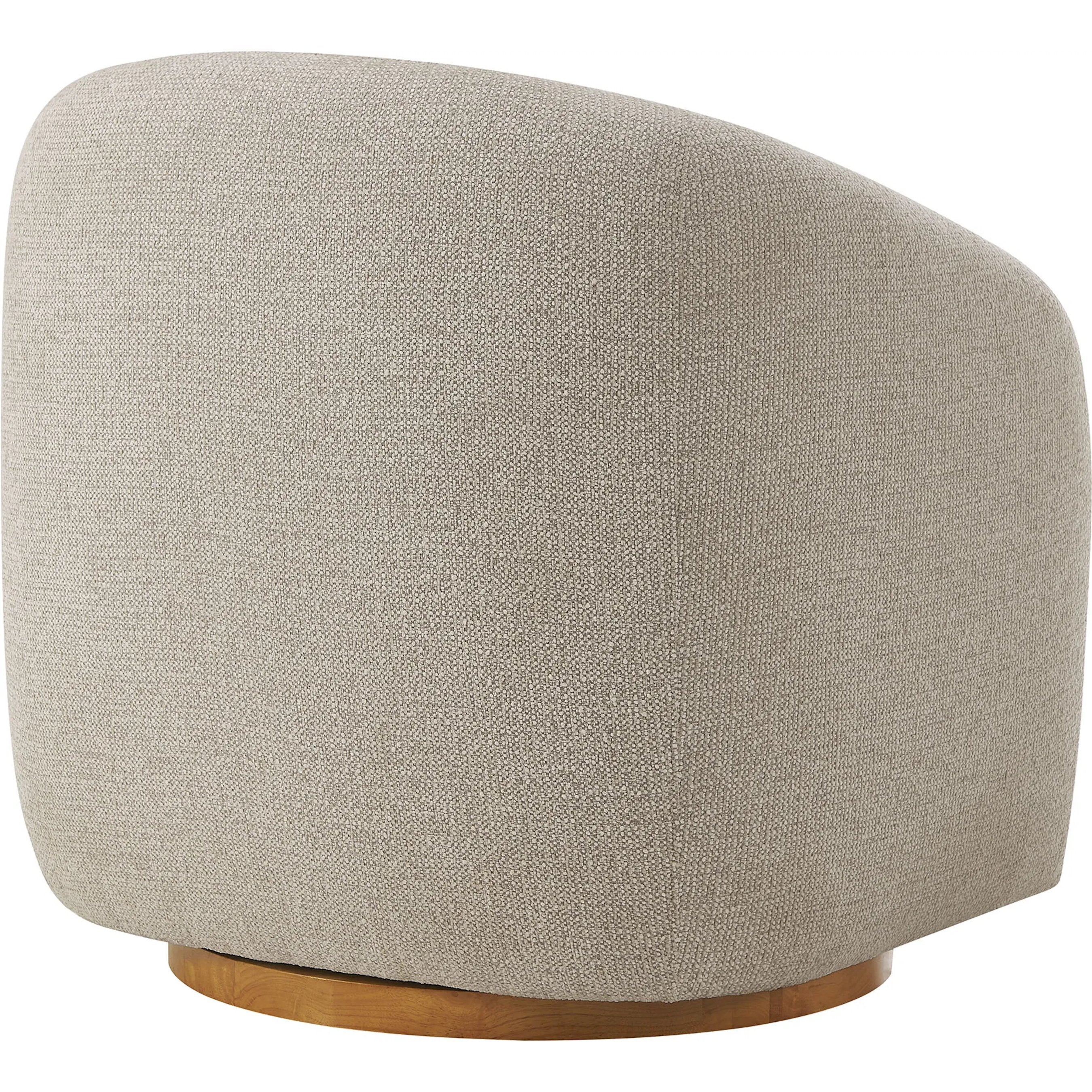 Breathitt Swivel Chenille Armchair - Image 8