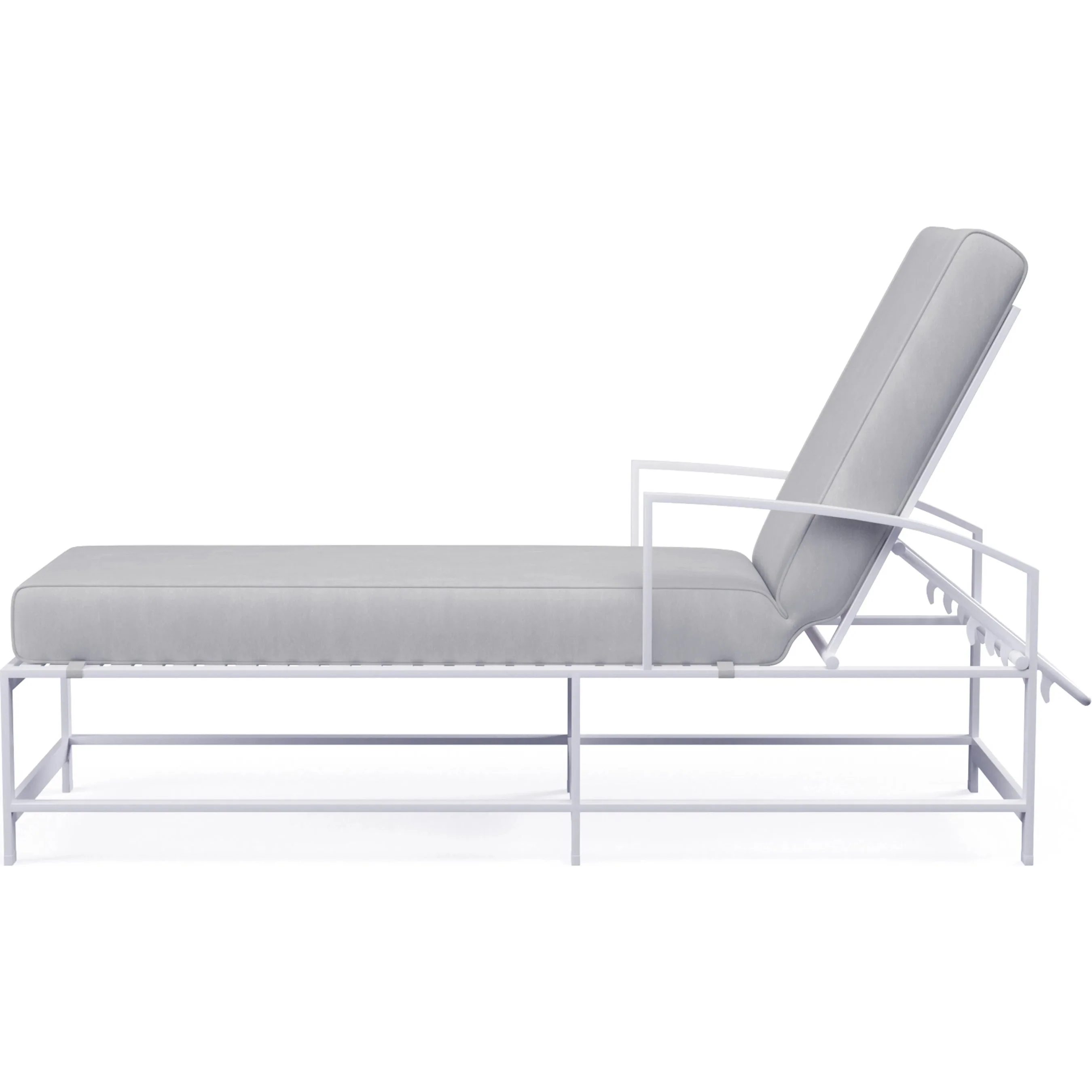 Bristol Outdoor Chaise in Canvas Flax w/ Self Welt - Image 12