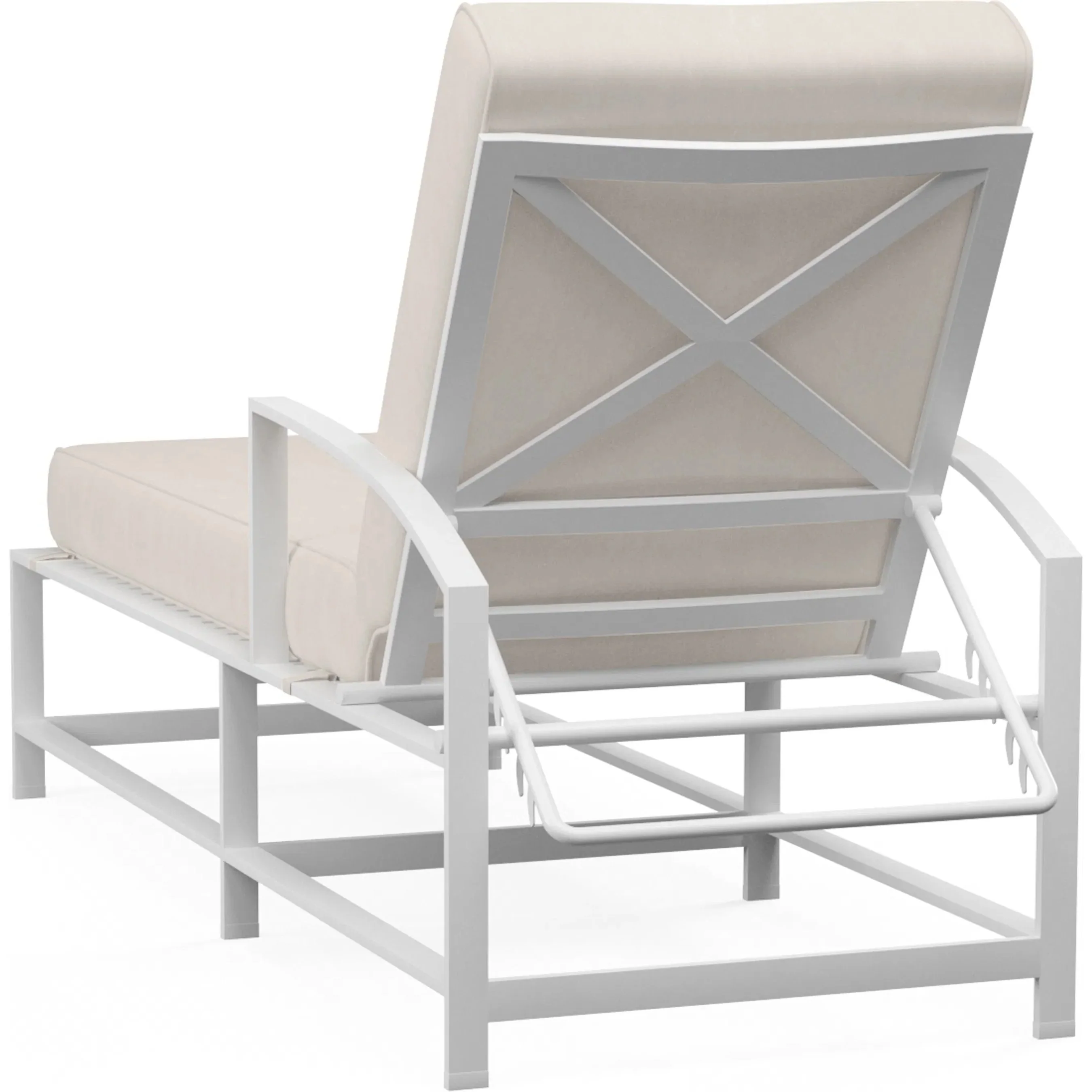Bristol Outdoor Chaise in Canvas Flax w/ Self Welt - Image 15