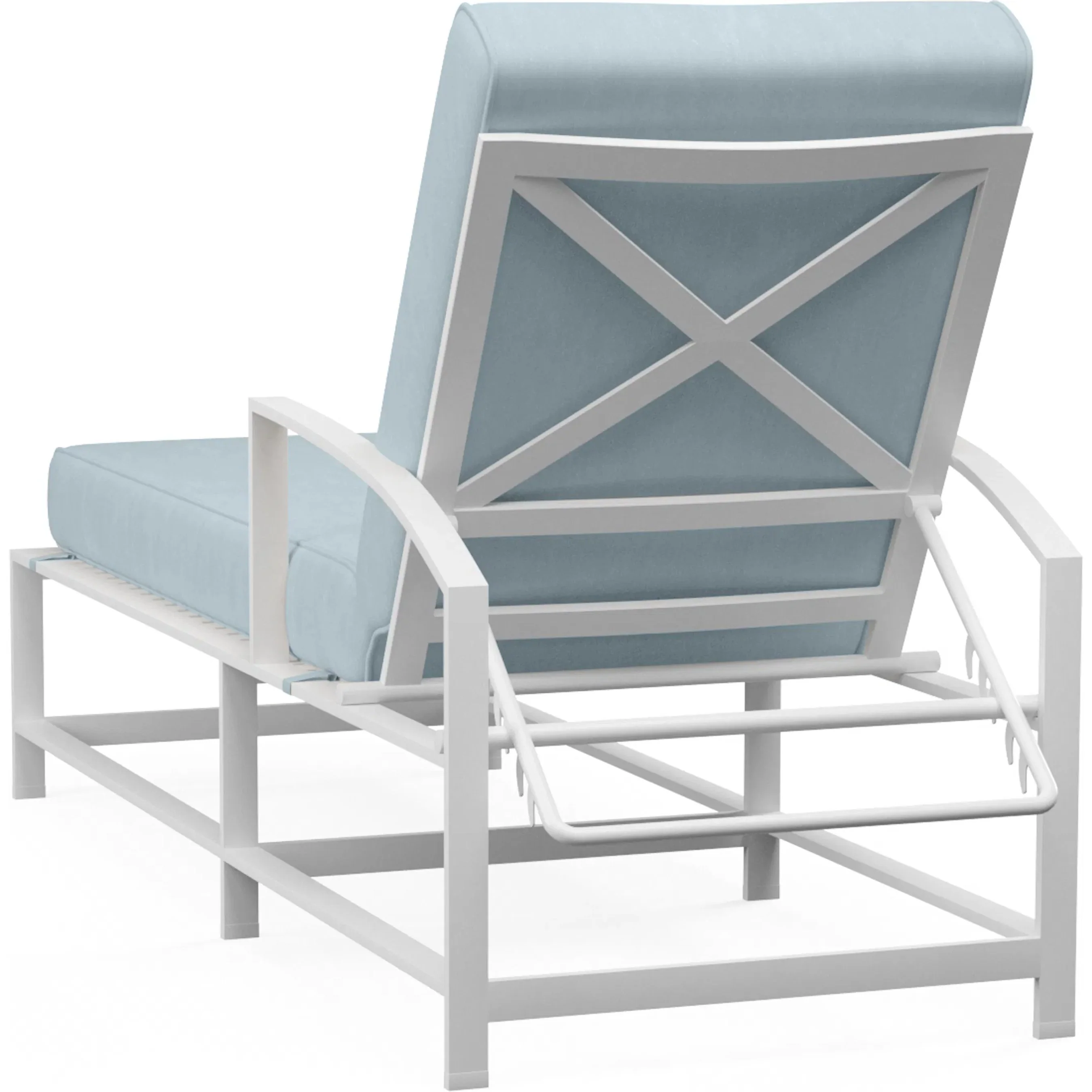 Bristol Outdoor Chaise in Canvas Flax w/ Self Welt - Image 7