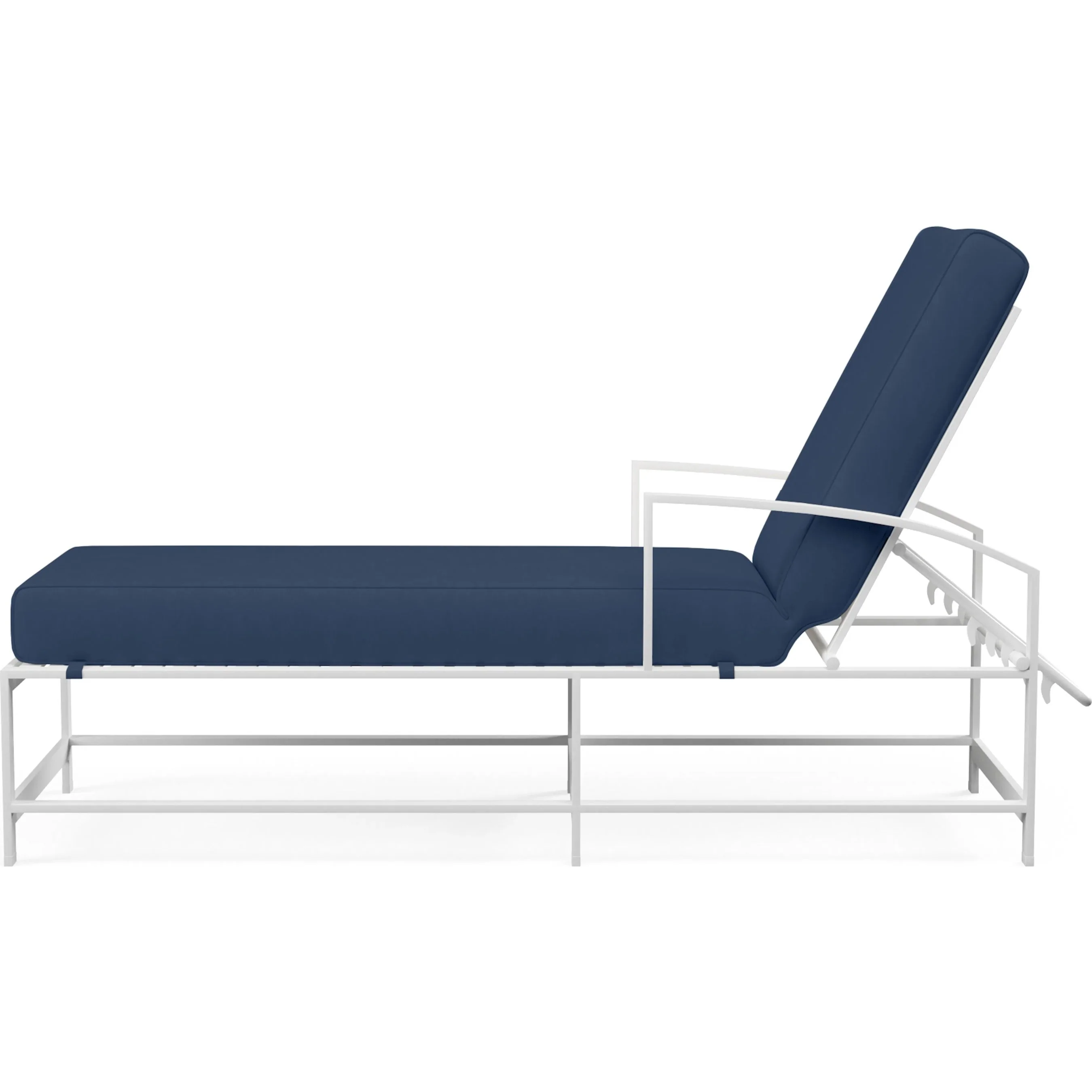 Bristol Outdoor Chaise in Canvas Flax w/ Self Welt - Image 8