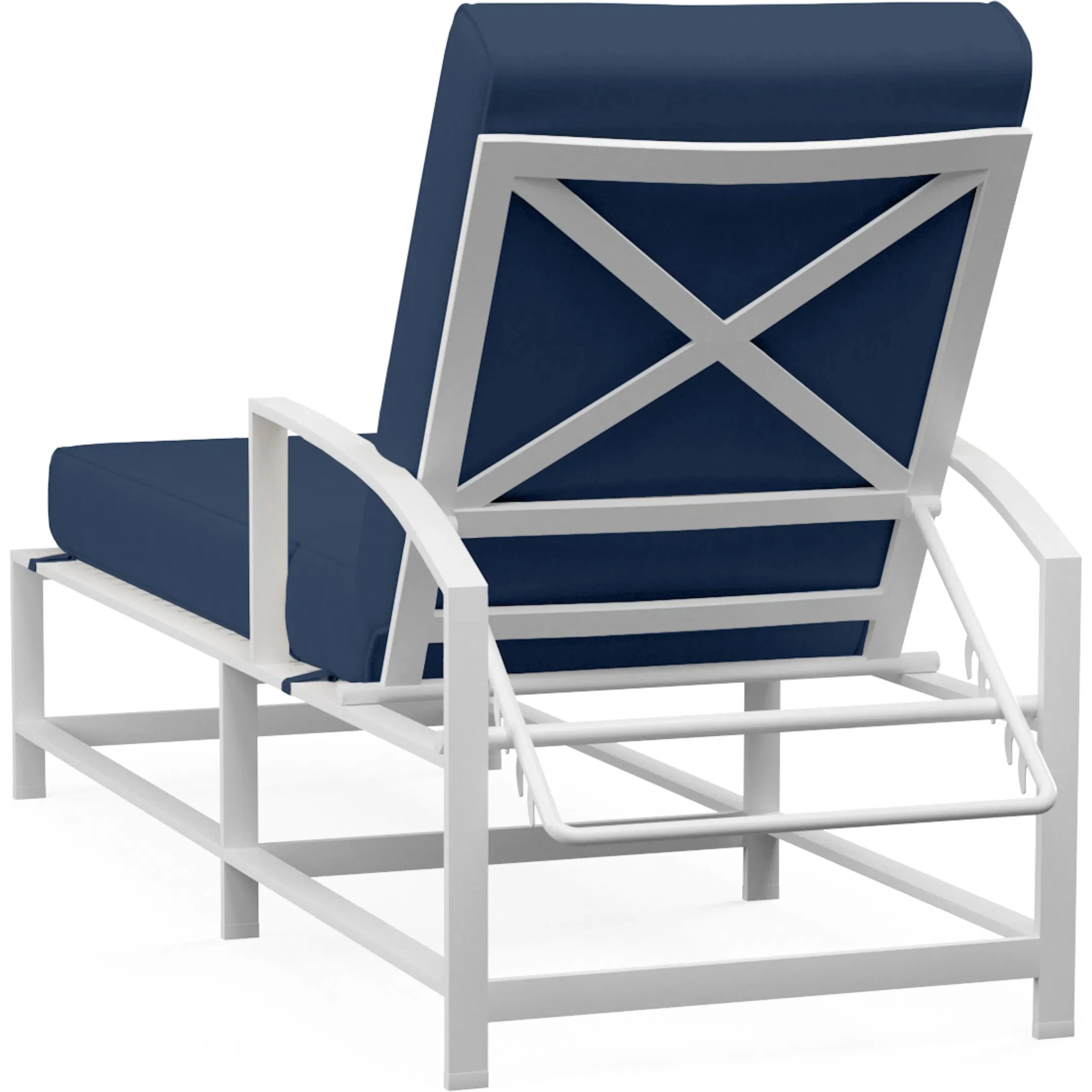Bristol Outdoor Chaise in Canvas Flax w/ Self Welt - Image 9